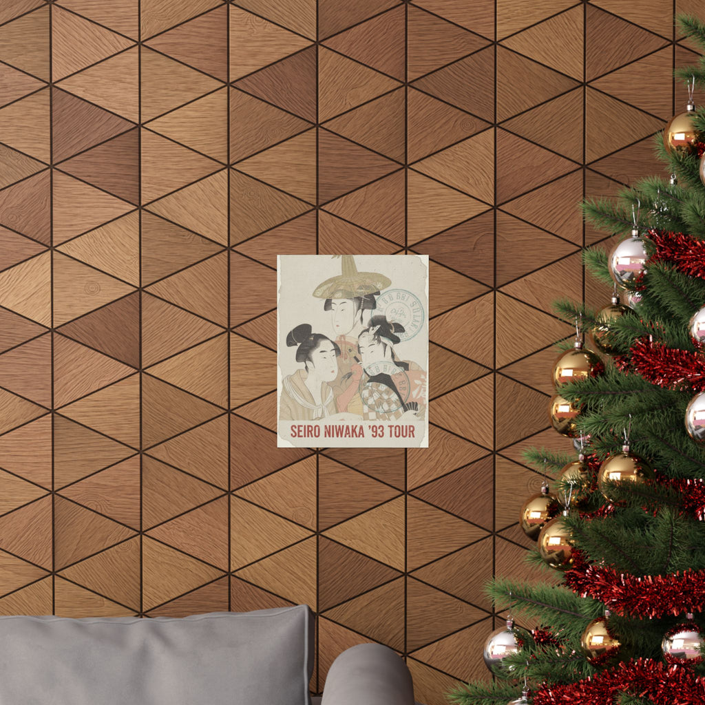 Vintage Bootleg — Seiro Niwaka Onna Geisha No Bu Tojin Shishi Sumo — Matte Poster
