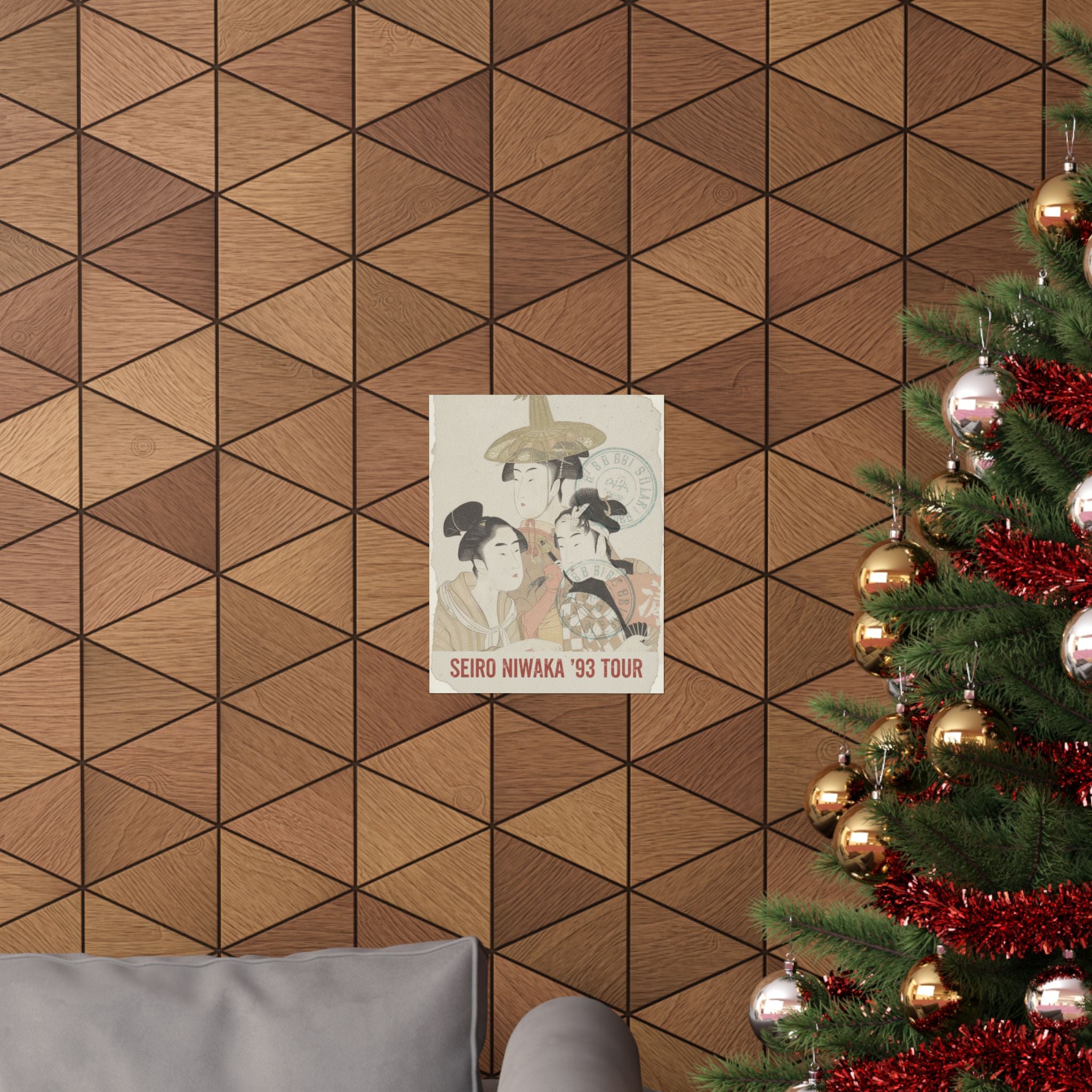 Vintage Bootleg — Seiro Niwaka Onna Geisha No Bu Tojin Shishi Sumo — Matte Poster