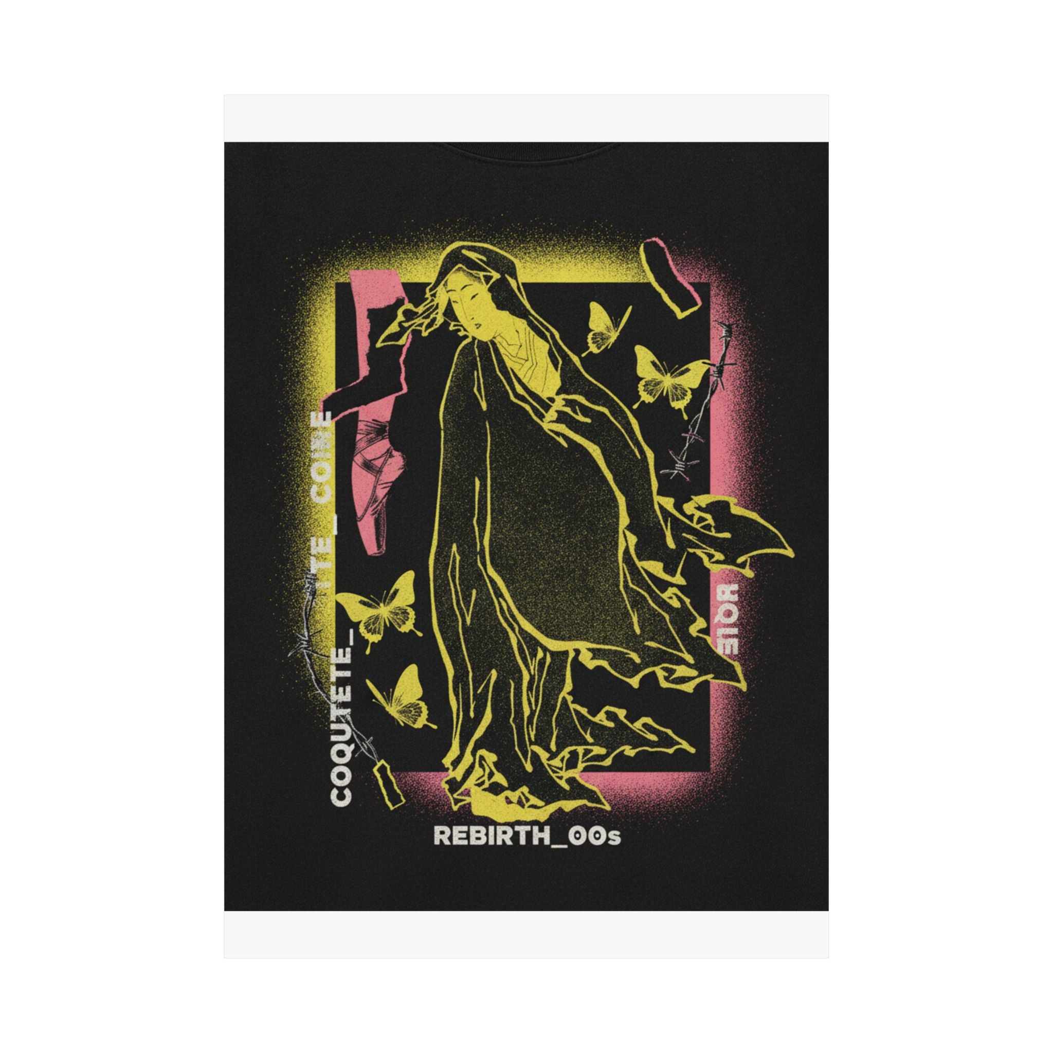 Streetwear Collage — Onna No Daruma — Matte Poster