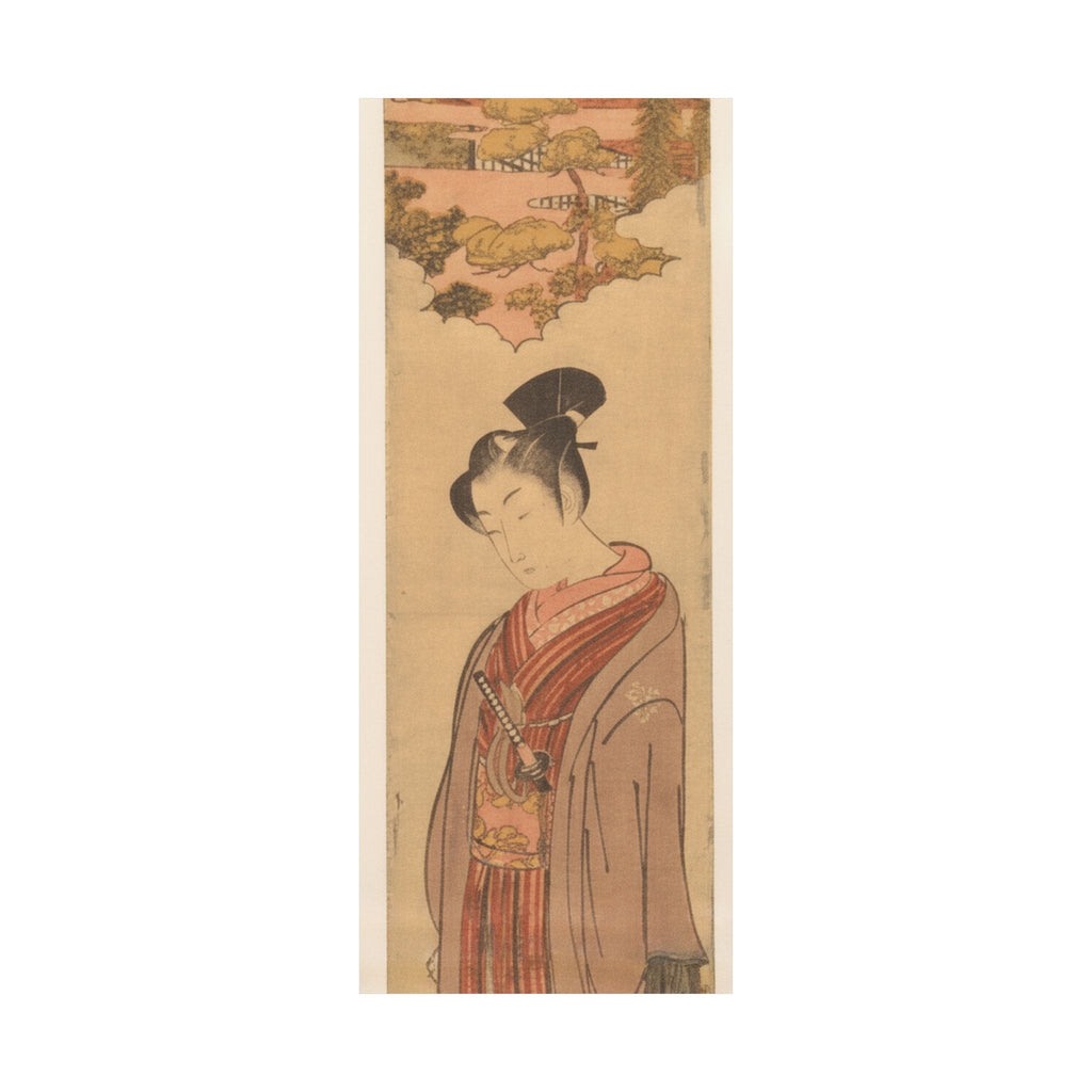 Southern Sunset — Young Man Strolling Near The Sea — Matte Poster