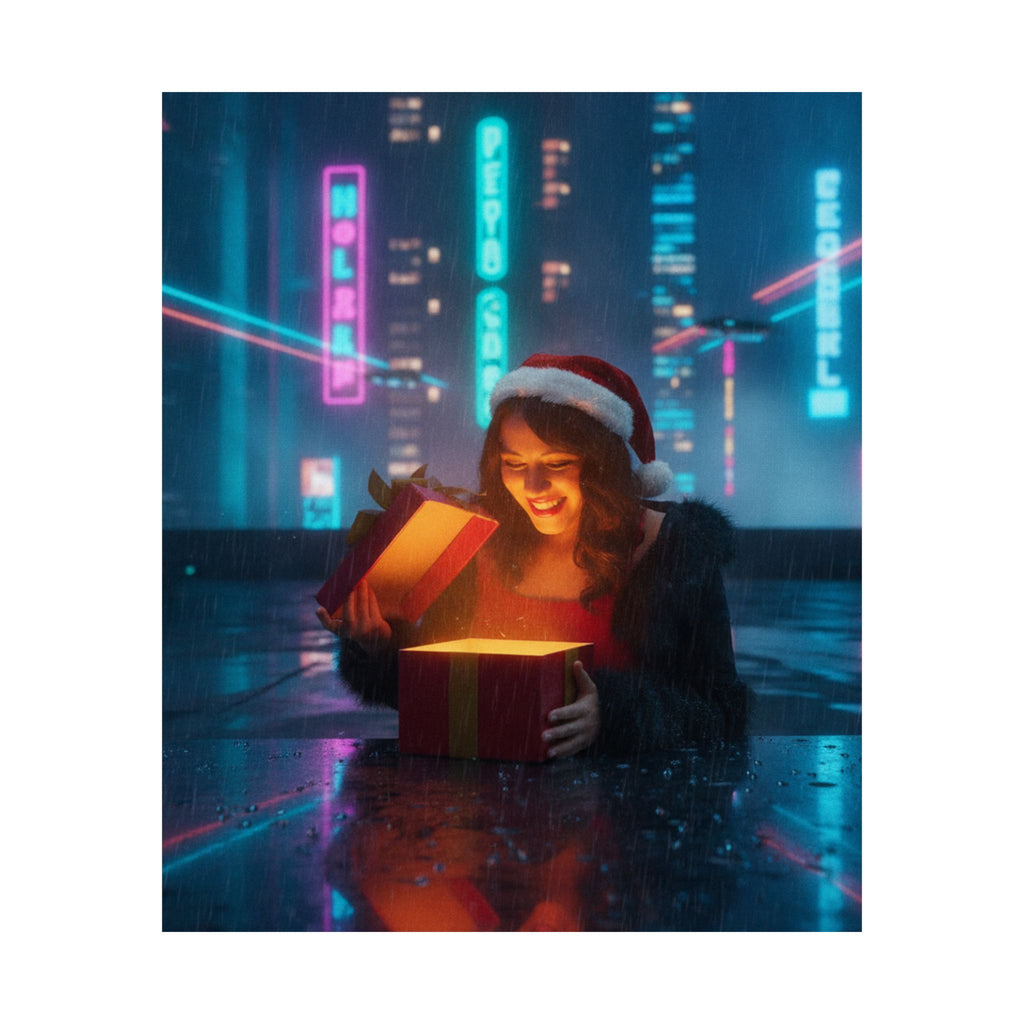 Neon Noir — Person — Matte Poster