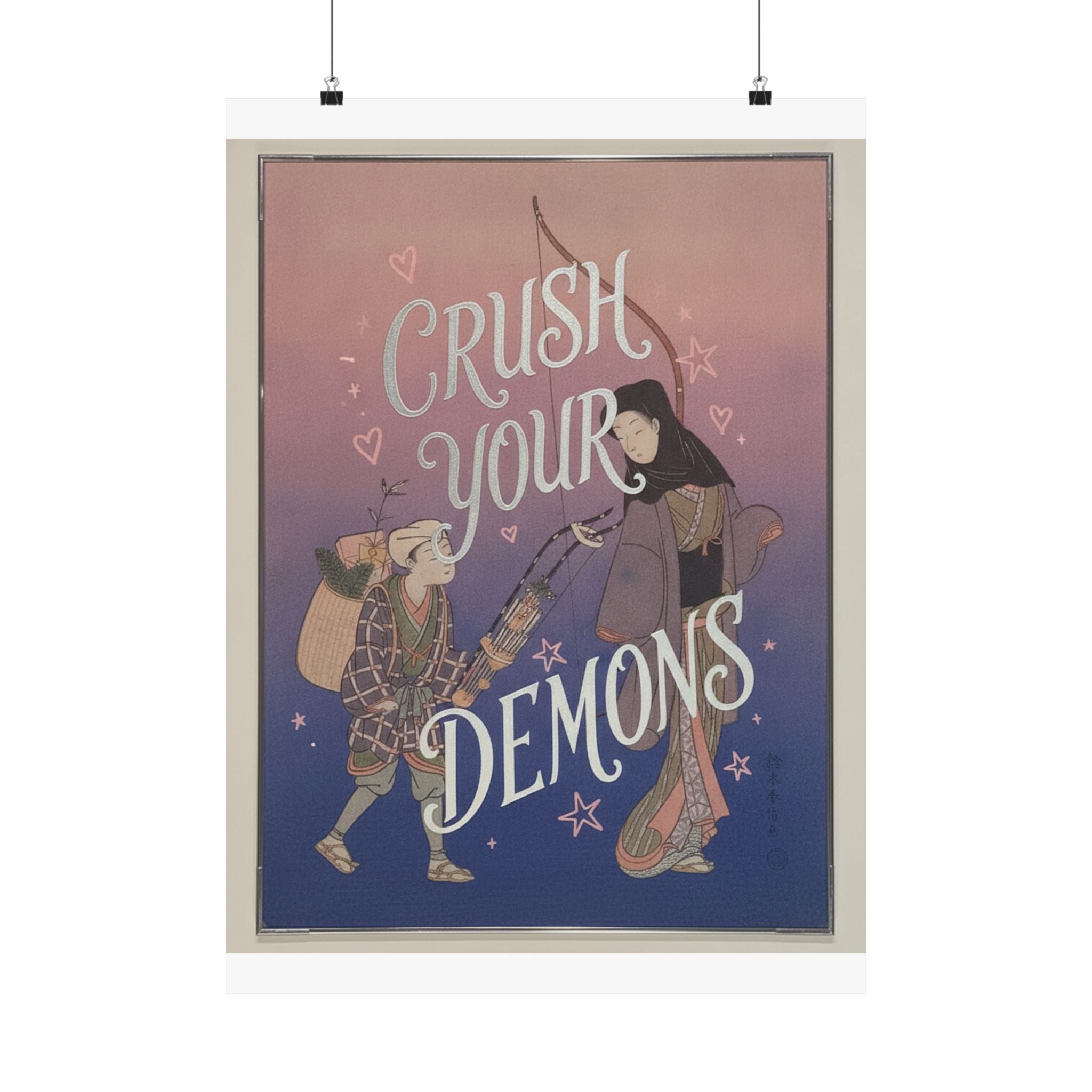 Affirmation — Demon-Crushing Bow — Matte Poster