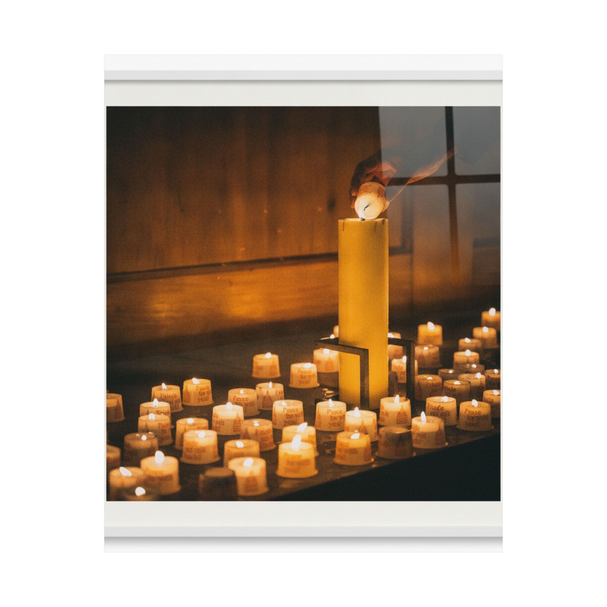 Watercolor — Candle — Matte Poster