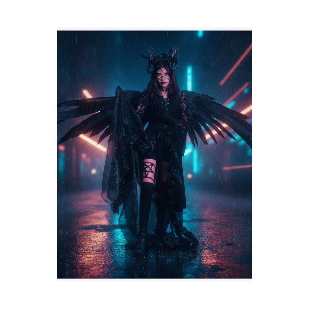 Neon Noir — Person — Matte Poster