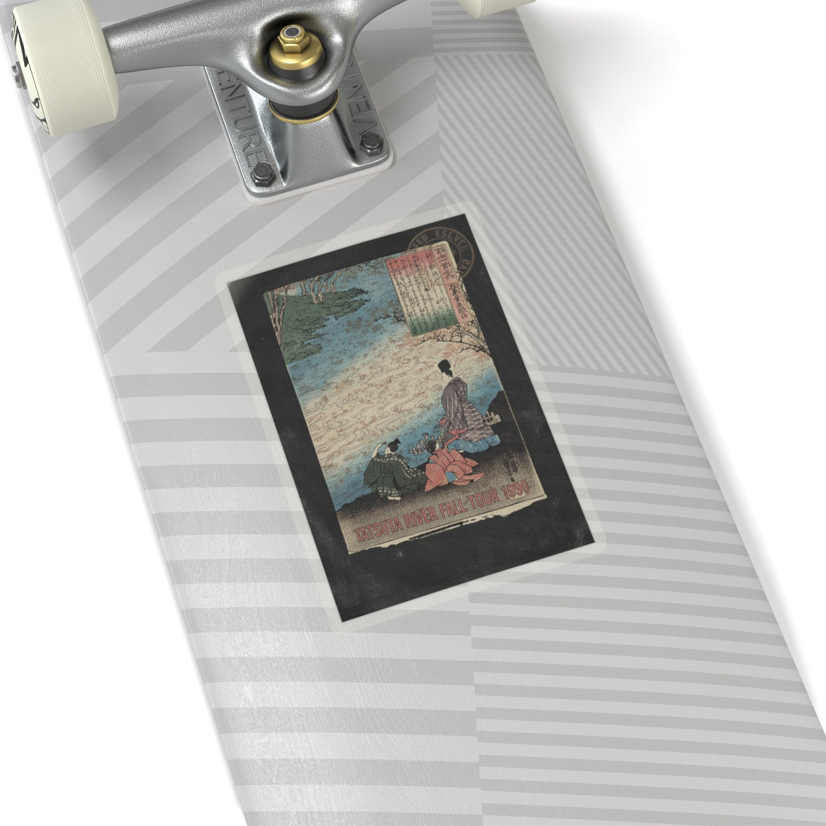 Vintage Bootleg — Poet With Two Pages On The Banks Of The Tatsuta — Kiss-Cut Sticker