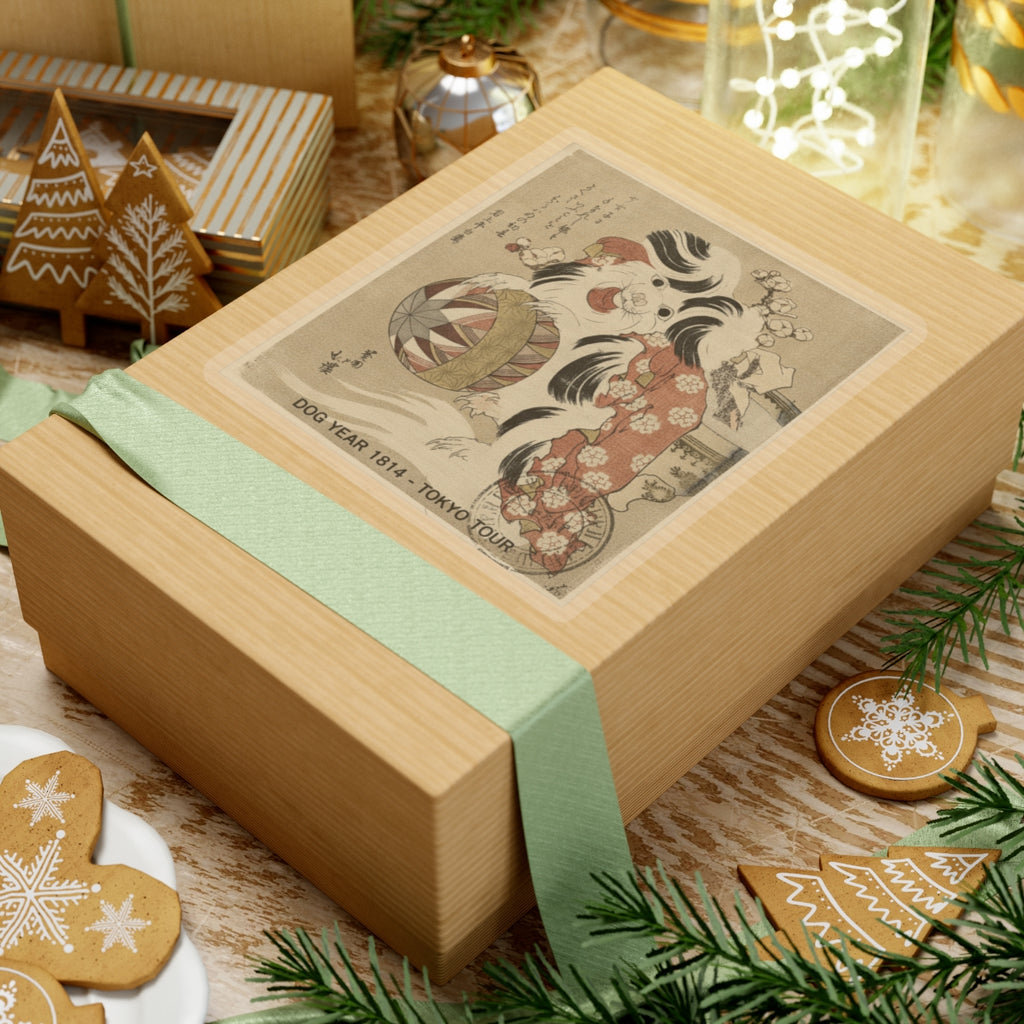 Vintage Bootleg — Surimono Calendar For The Dog Year, 1814 — Kiss-Cut Sticker