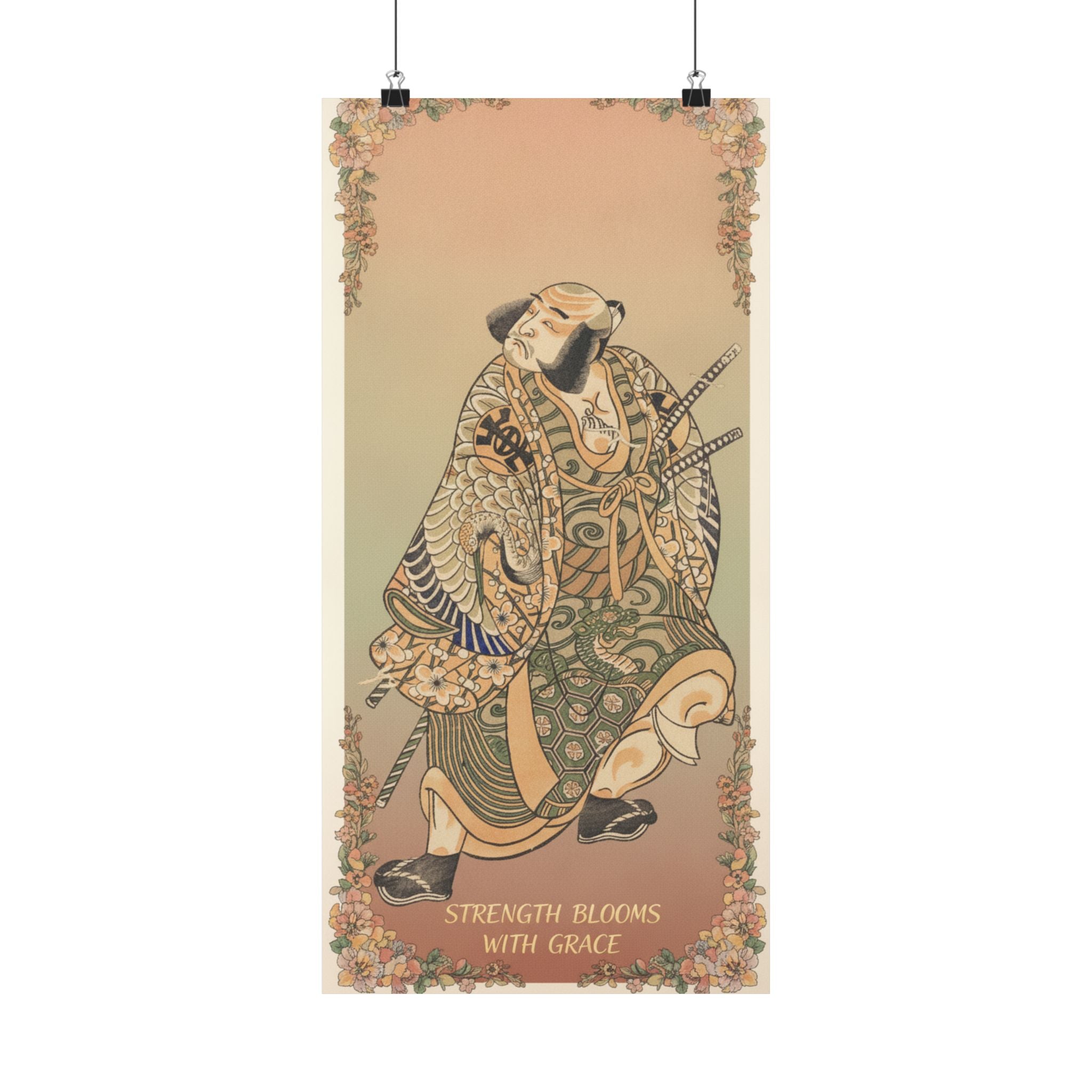 Affirmation — The Actor Nakamura Nakazo As A Warrior — Matte Poster