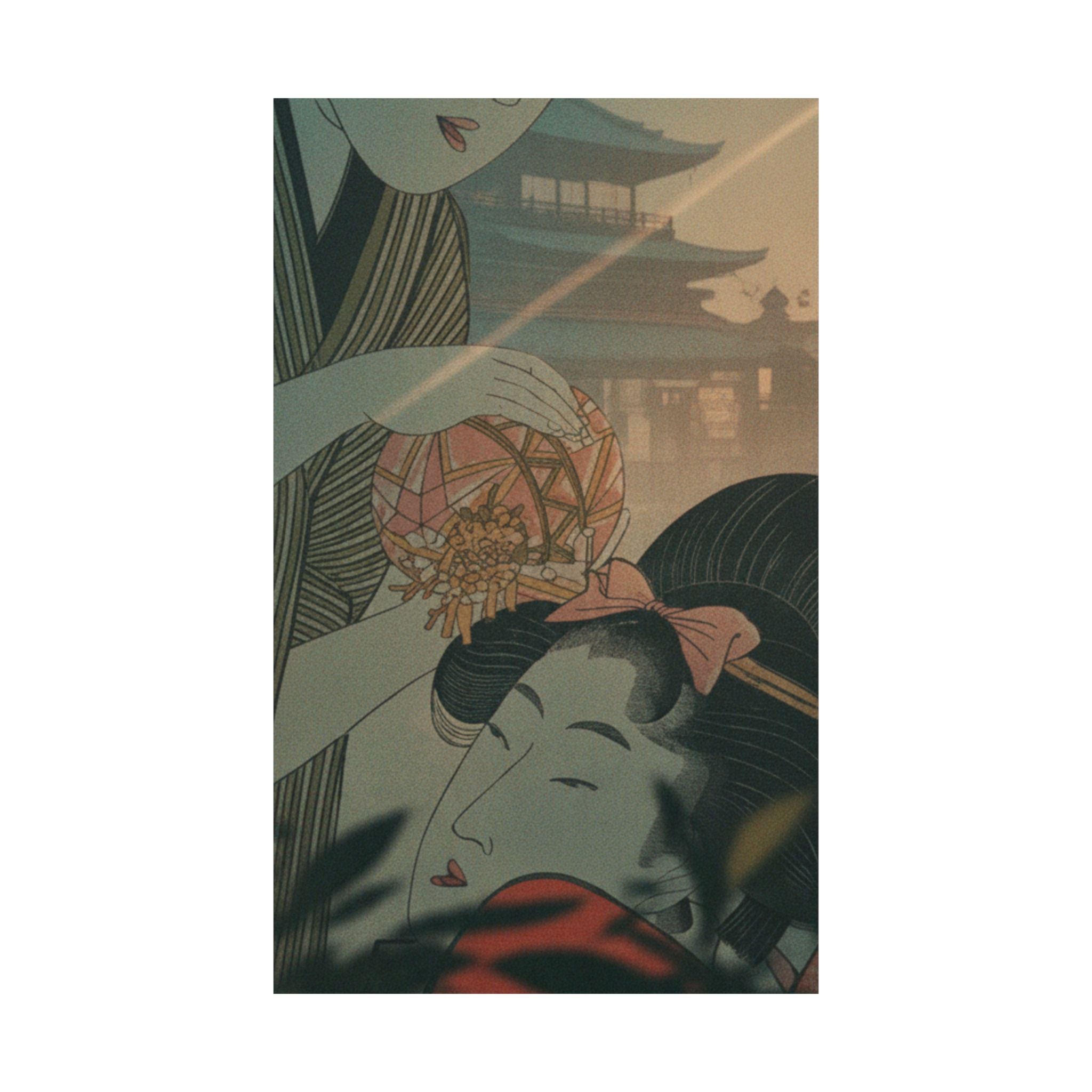 Cinematic — Man And Young Woman With A Ball — Matte Poster