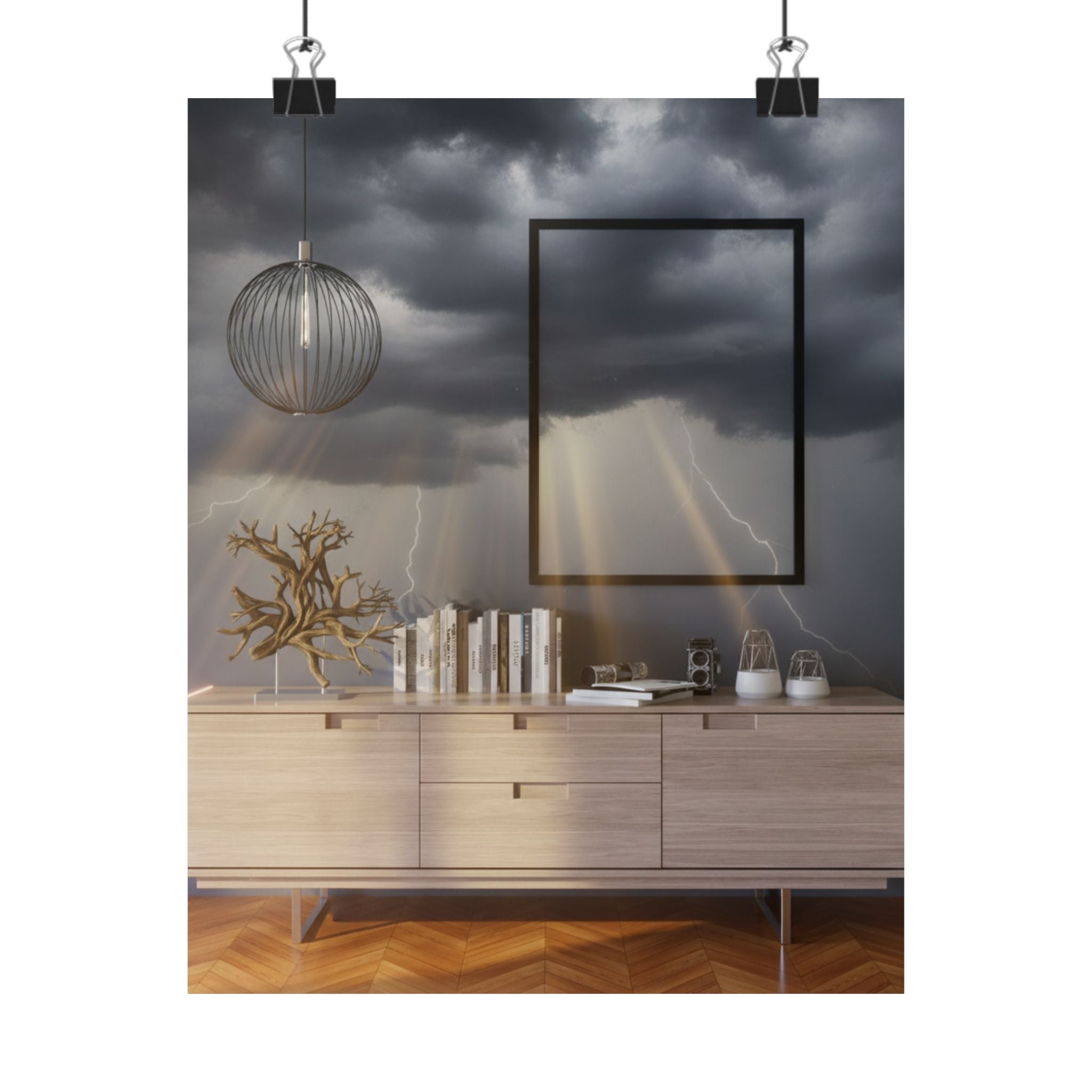 Dramatic Storm — Interior — Matte Poster