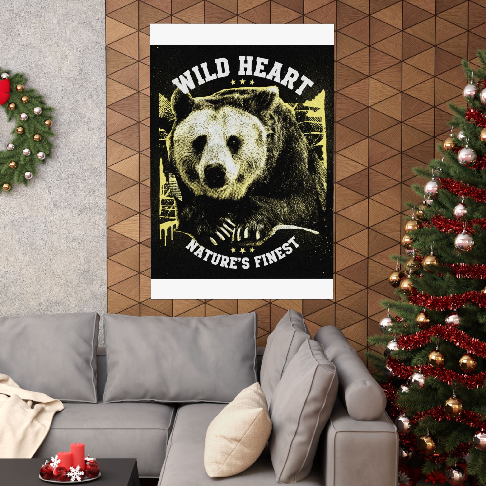 Streetwear Collage — Bear — Matte Poster