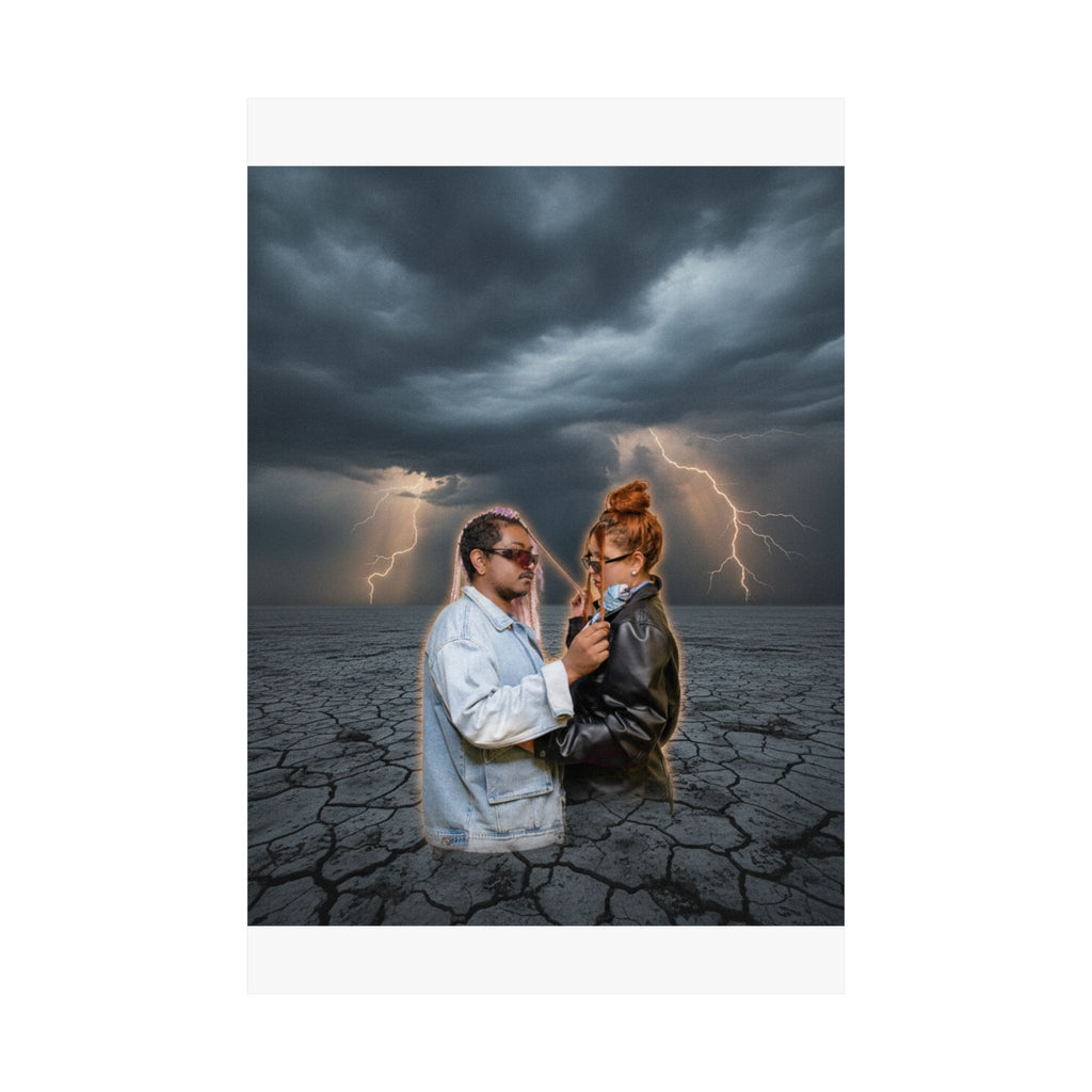 Dramatic Storm — Person — Matte Poster