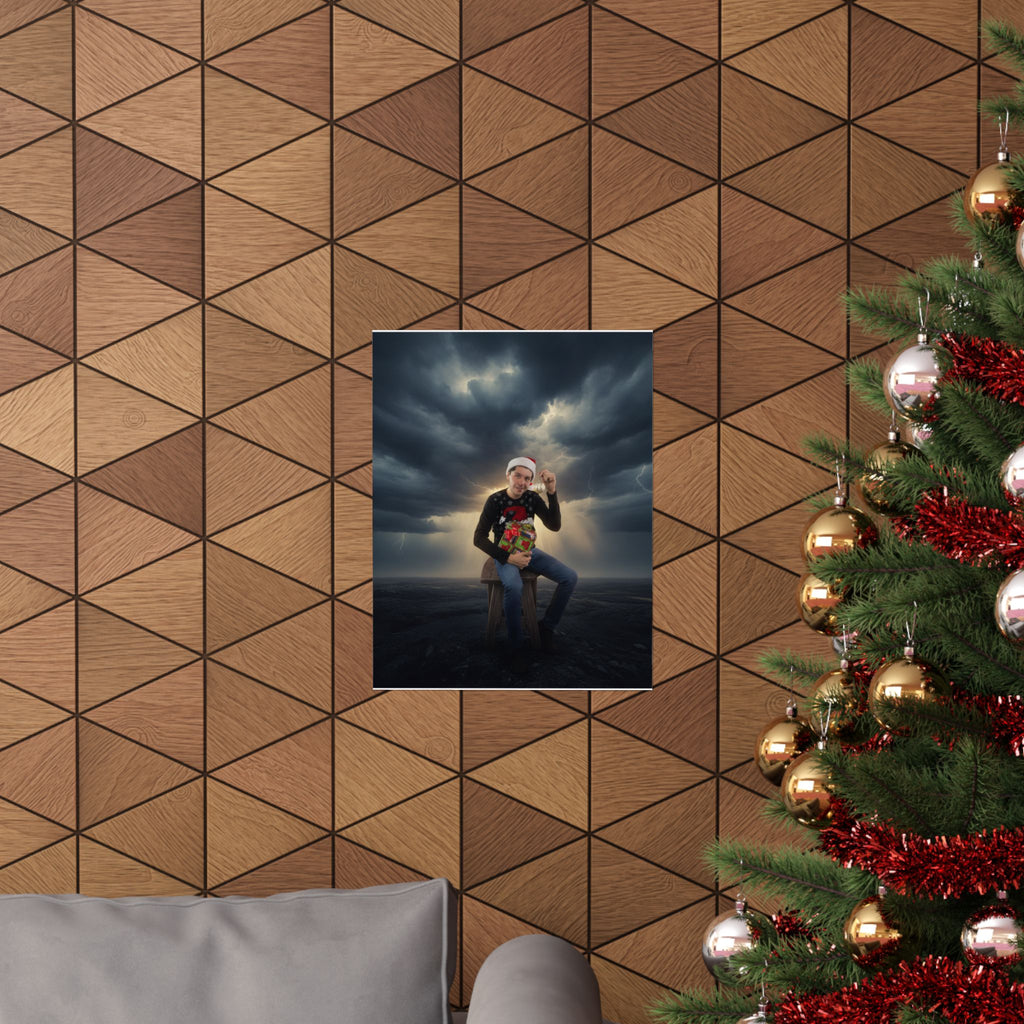 Dramatic Storm — Person — Matte Poster