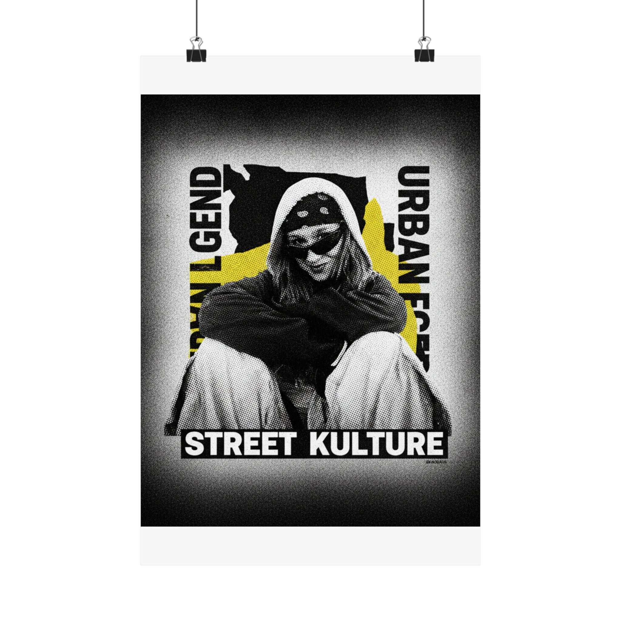 Streetwear Collage — Person — Matte Poster