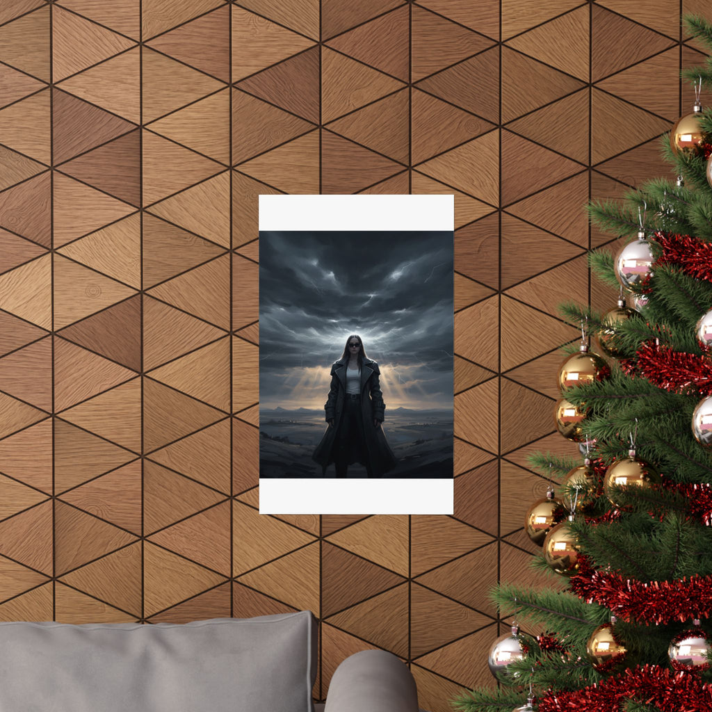 Dramatic Storm — Person — Matte Poster