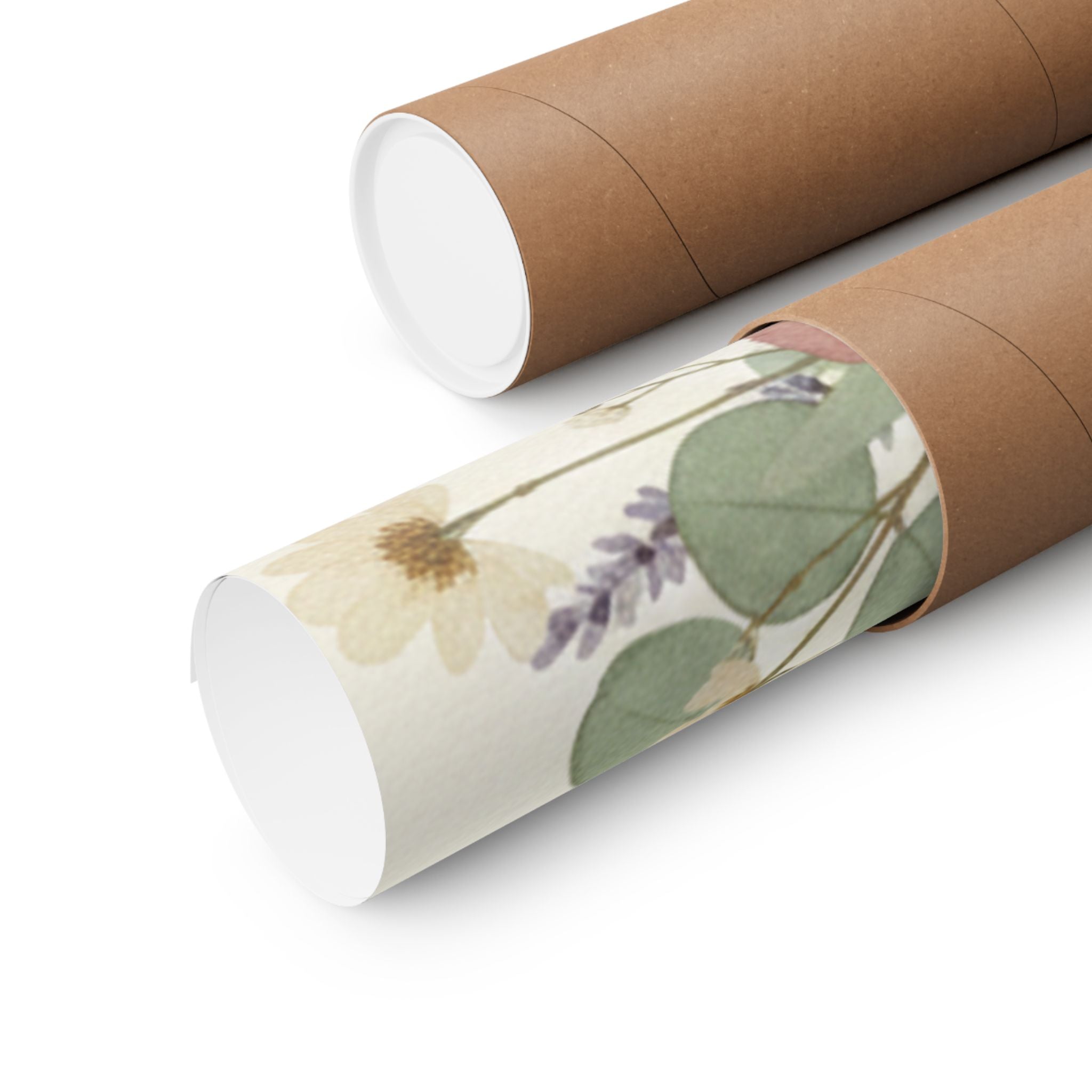 Pressed Lavender & Eucalyptus Garland Matte Poster