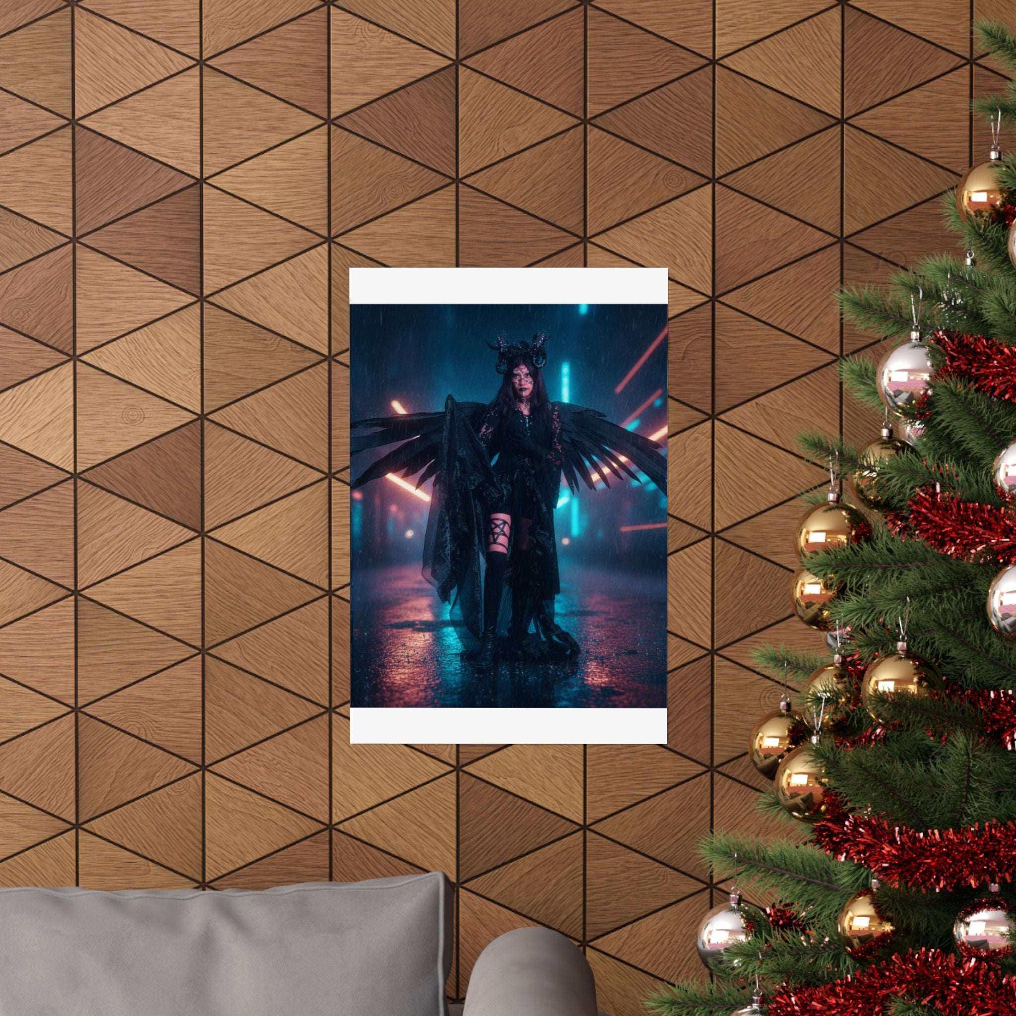 Neon Noir — Person — Matte Poster