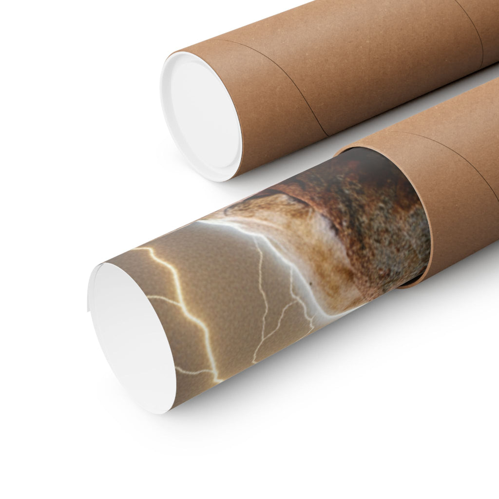 Dramatic Storm — Lion — Matte Poster