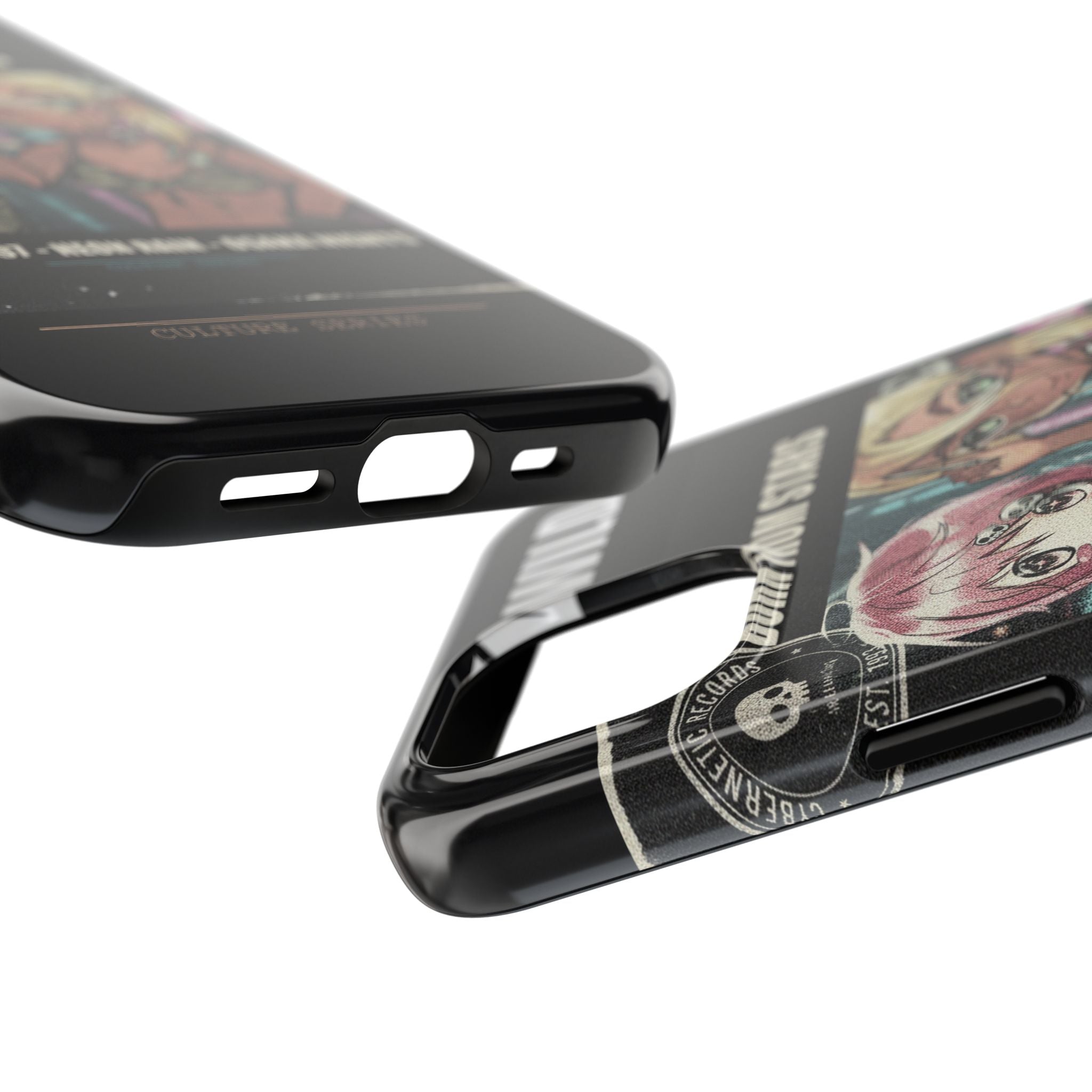 Neon Rain Osaka Nights Anime Tour Poster Phone Case