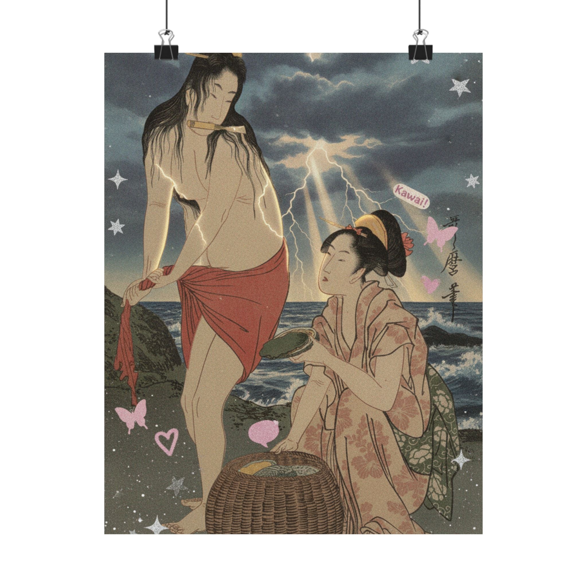 Dramatic Storm — Abalone Divers — Matte Poster
