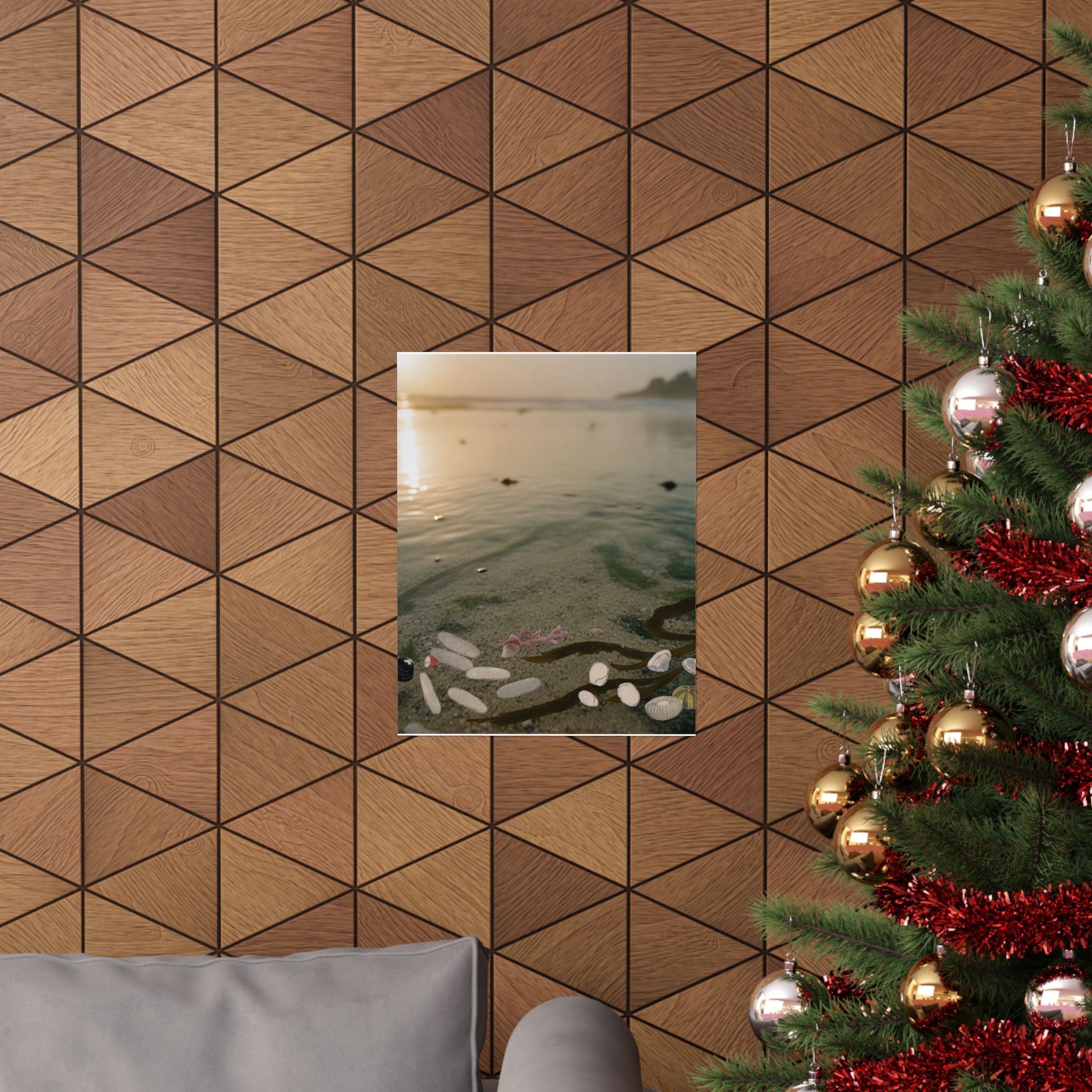 Scenic Nature — Shells Under Water — Matte Poster