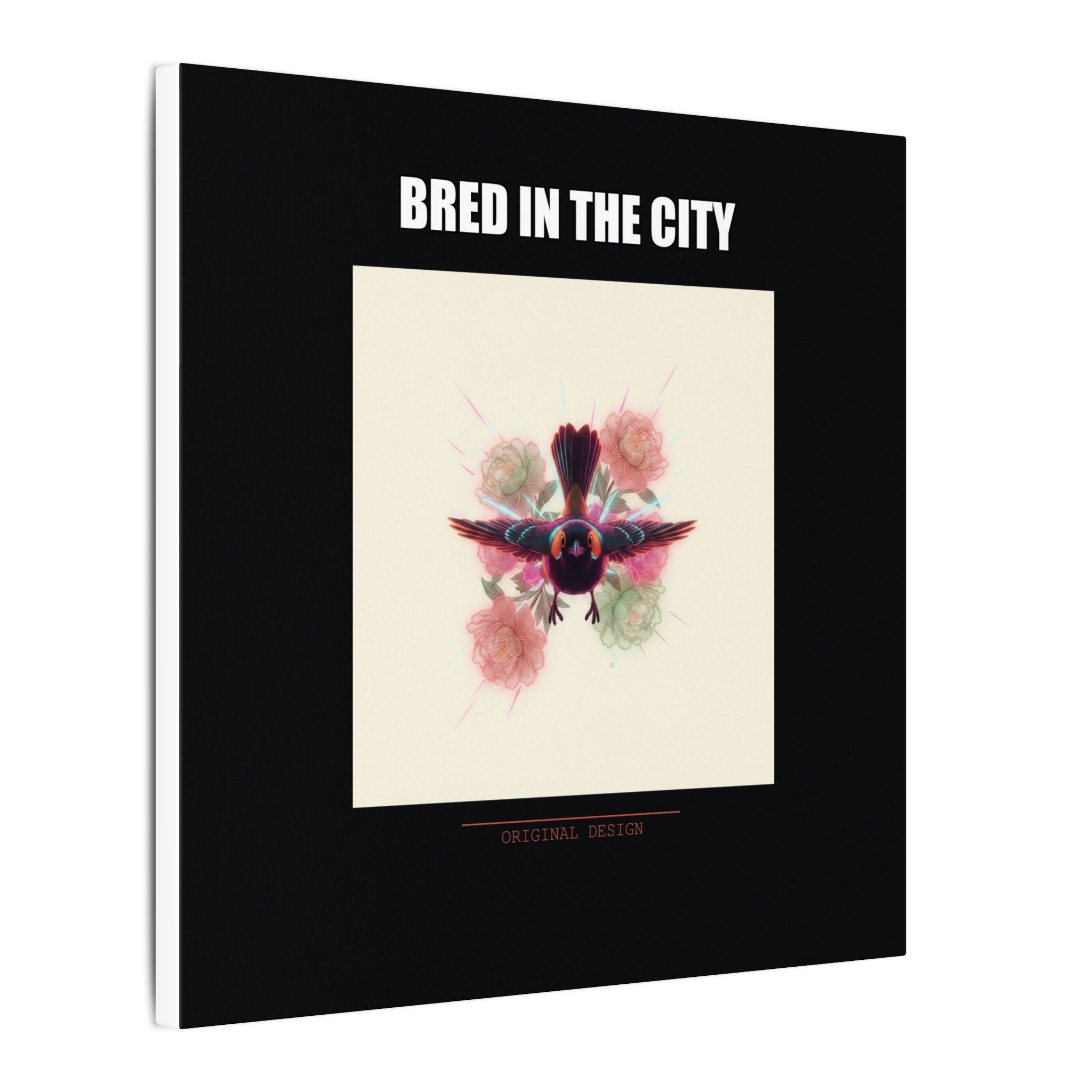 BRED IN THE CITY Flying Bird & Roses Matte Canvas