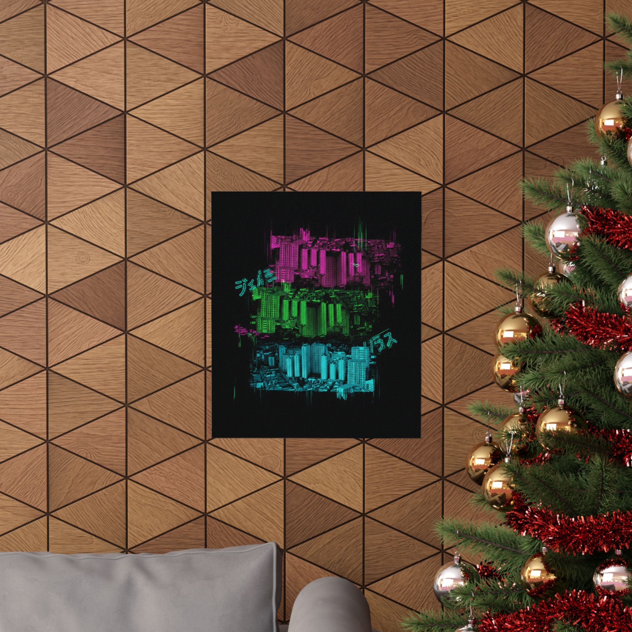 Glitch Culture — Cityscape — Matte Poster