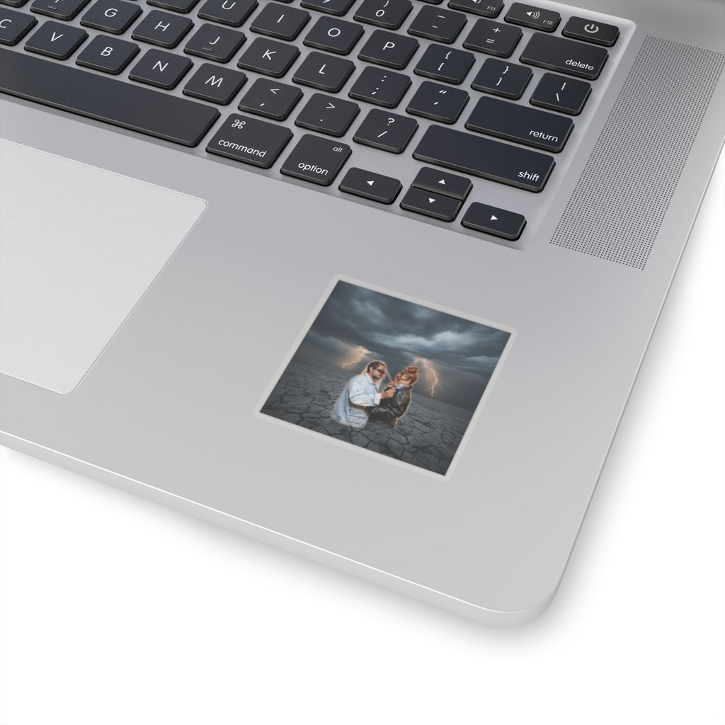 Dramatic Storm — Person — Kiss-Cut Sticker