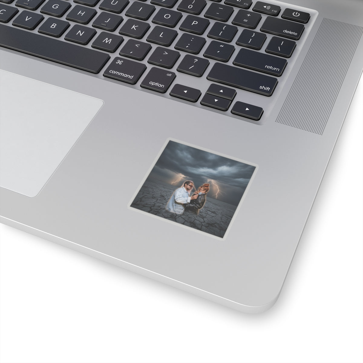 Dramatic Storm — Person — Kiss-Cut Sticker