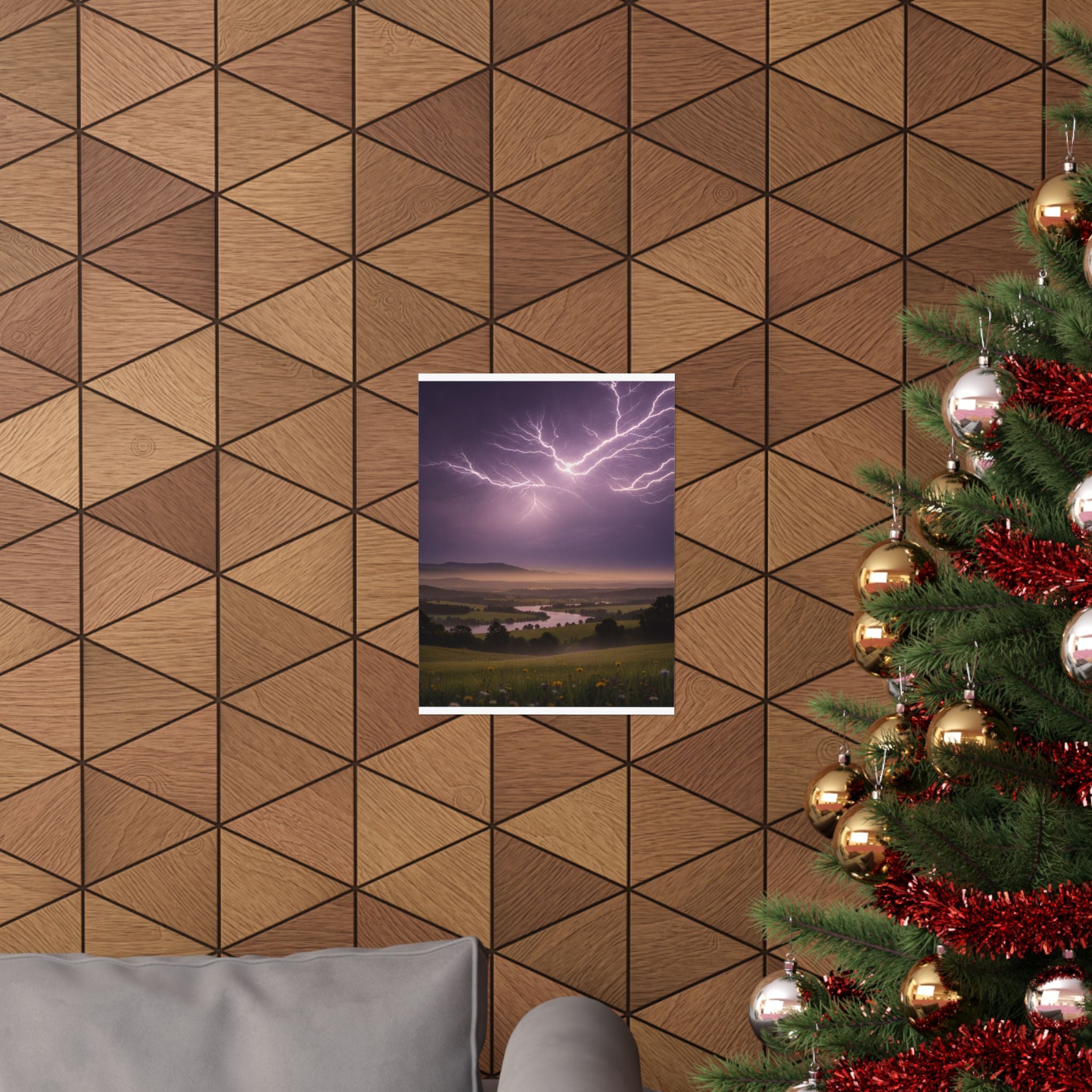 Scenic Nature — Lightning — Matte Poster