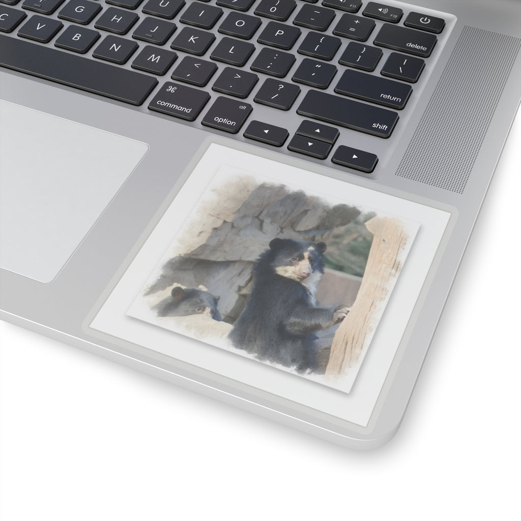 Watercolor — Bear — Kiss-Cut Sticker