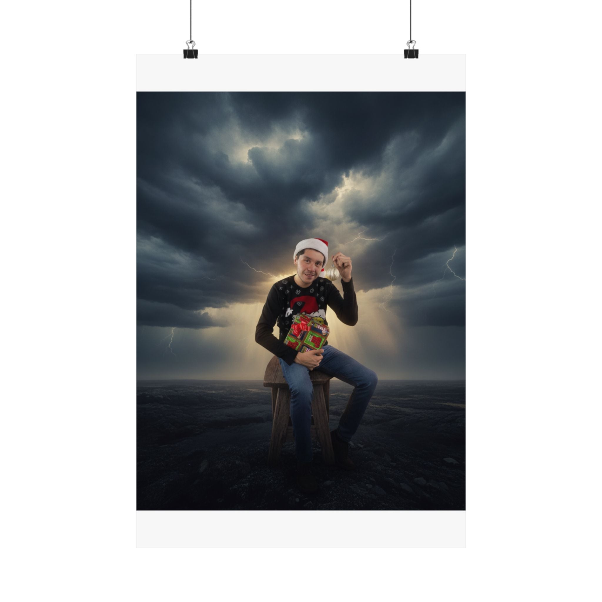 Dramatic Storm — Person — Matte Poster