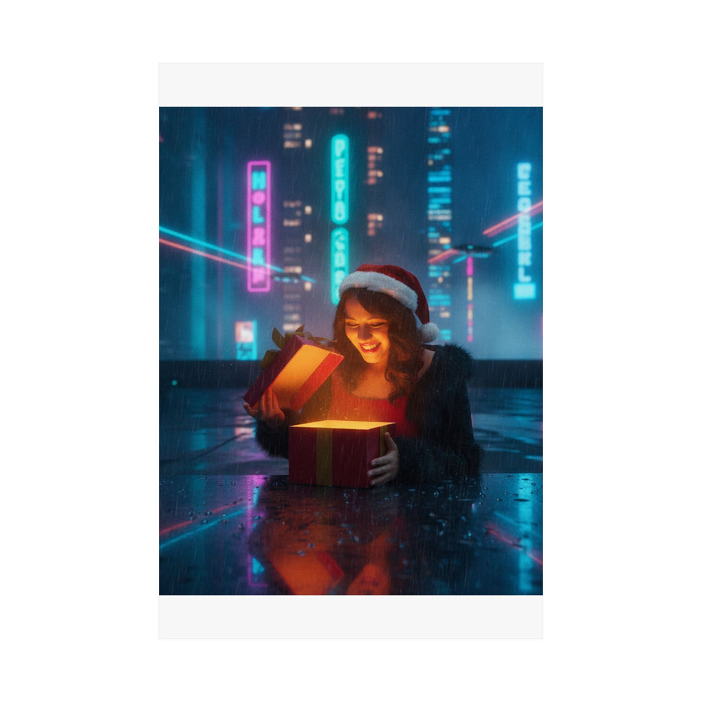 Neon Noir — Person — Matte Poster