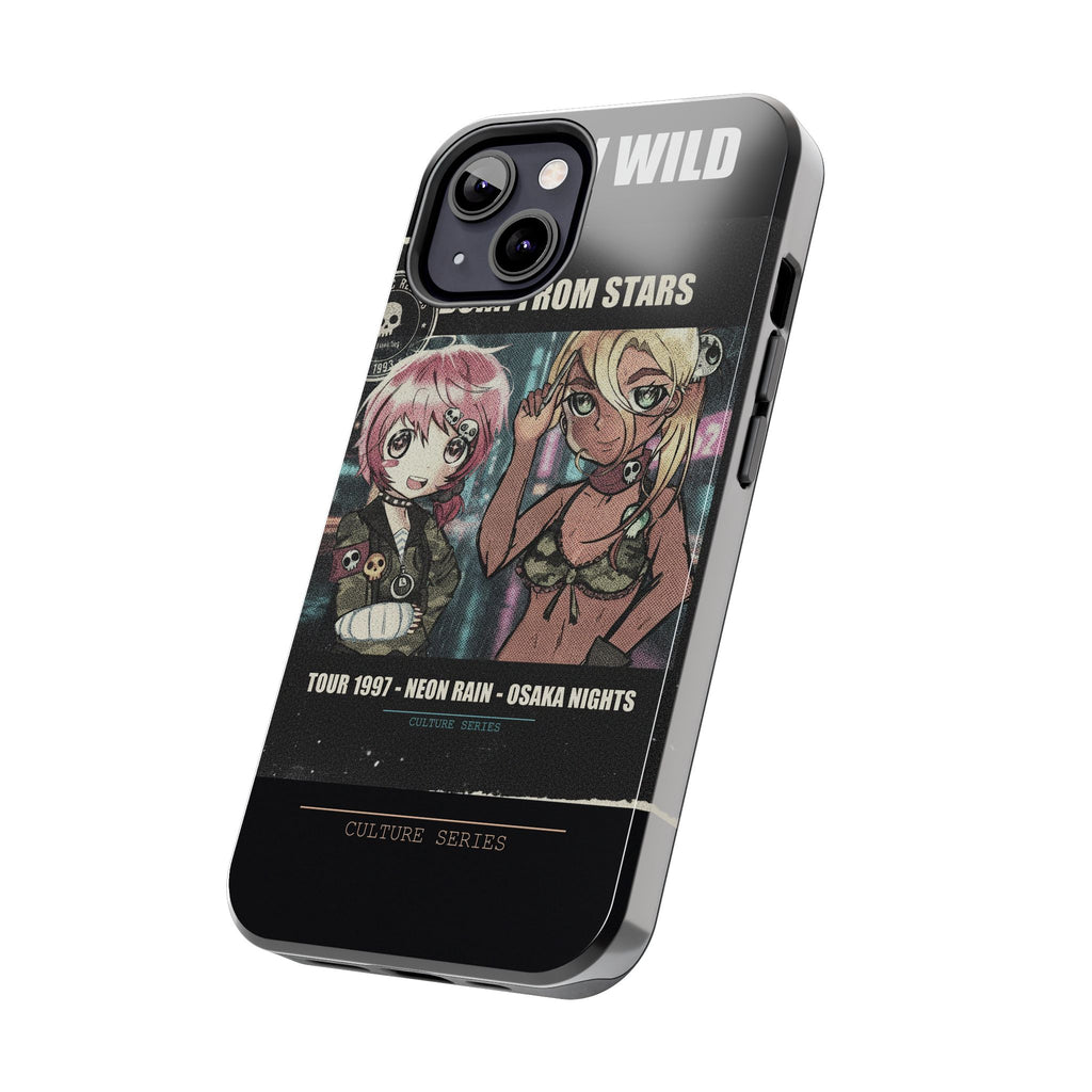 Neon Rain Osaka Nights Anime Tour Poster Phone Case