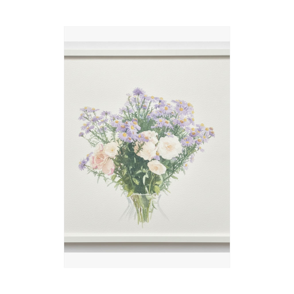 Watercolor — Flowers — Matte Poster