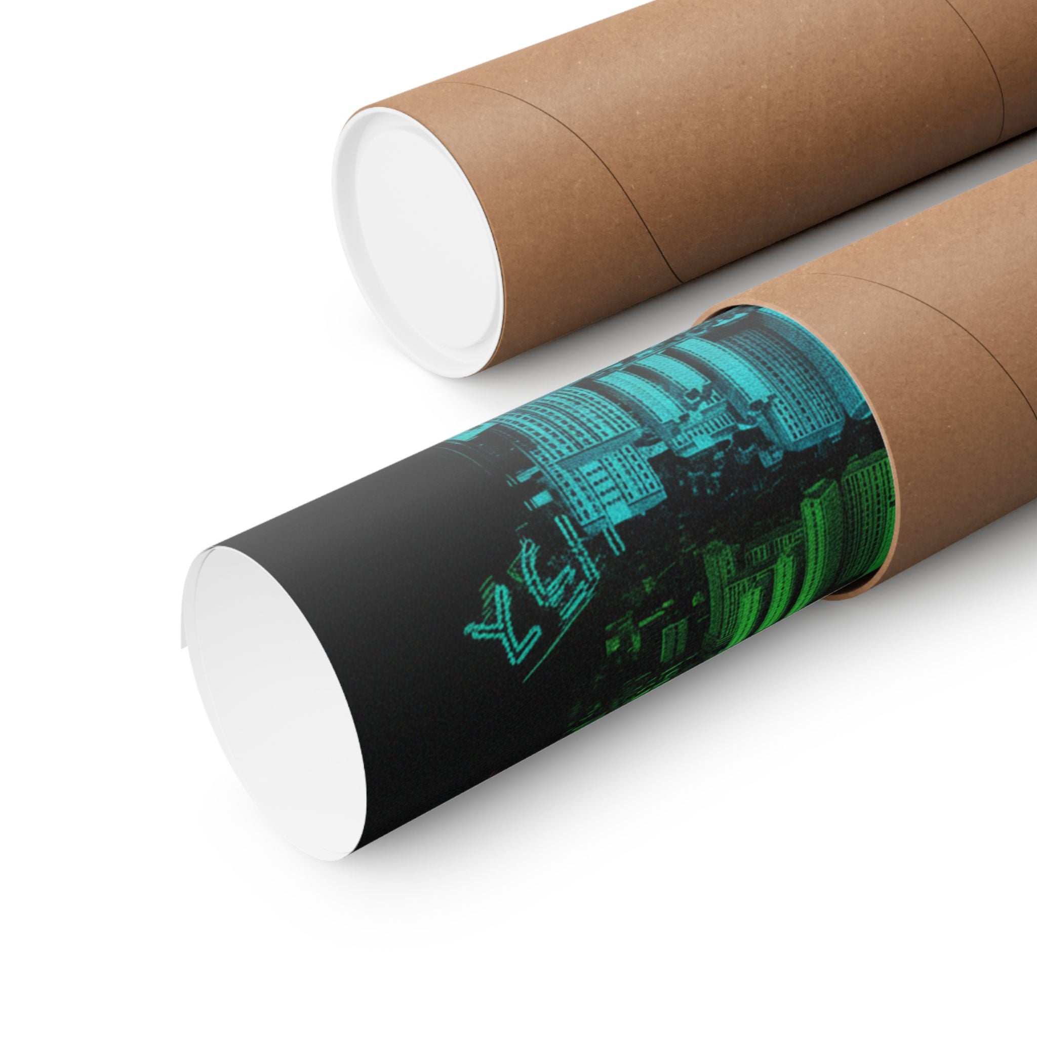 Glitch Culture — Cityscape — Matte Poster
