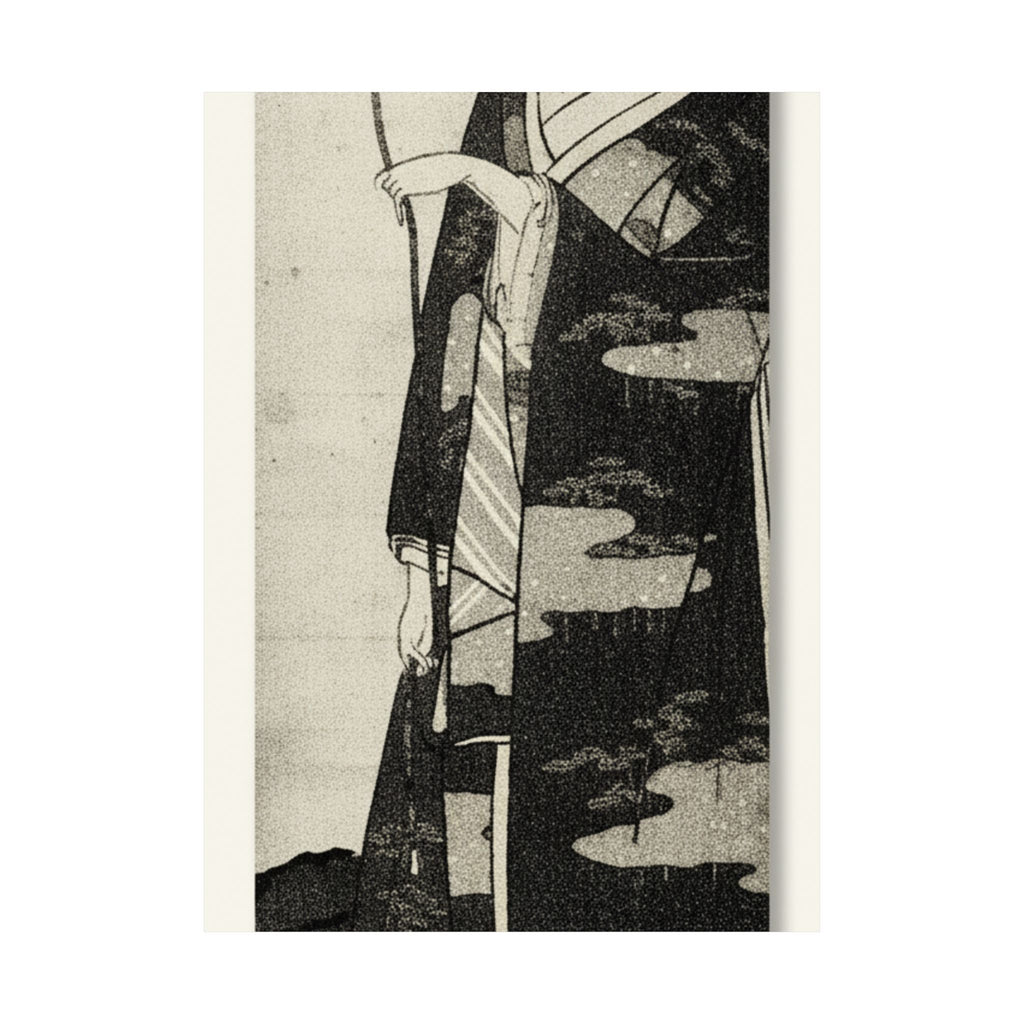 Ecommerce Main — A Woman Playing With A Monkey Which Has Climbed A Tree — Matte Poster