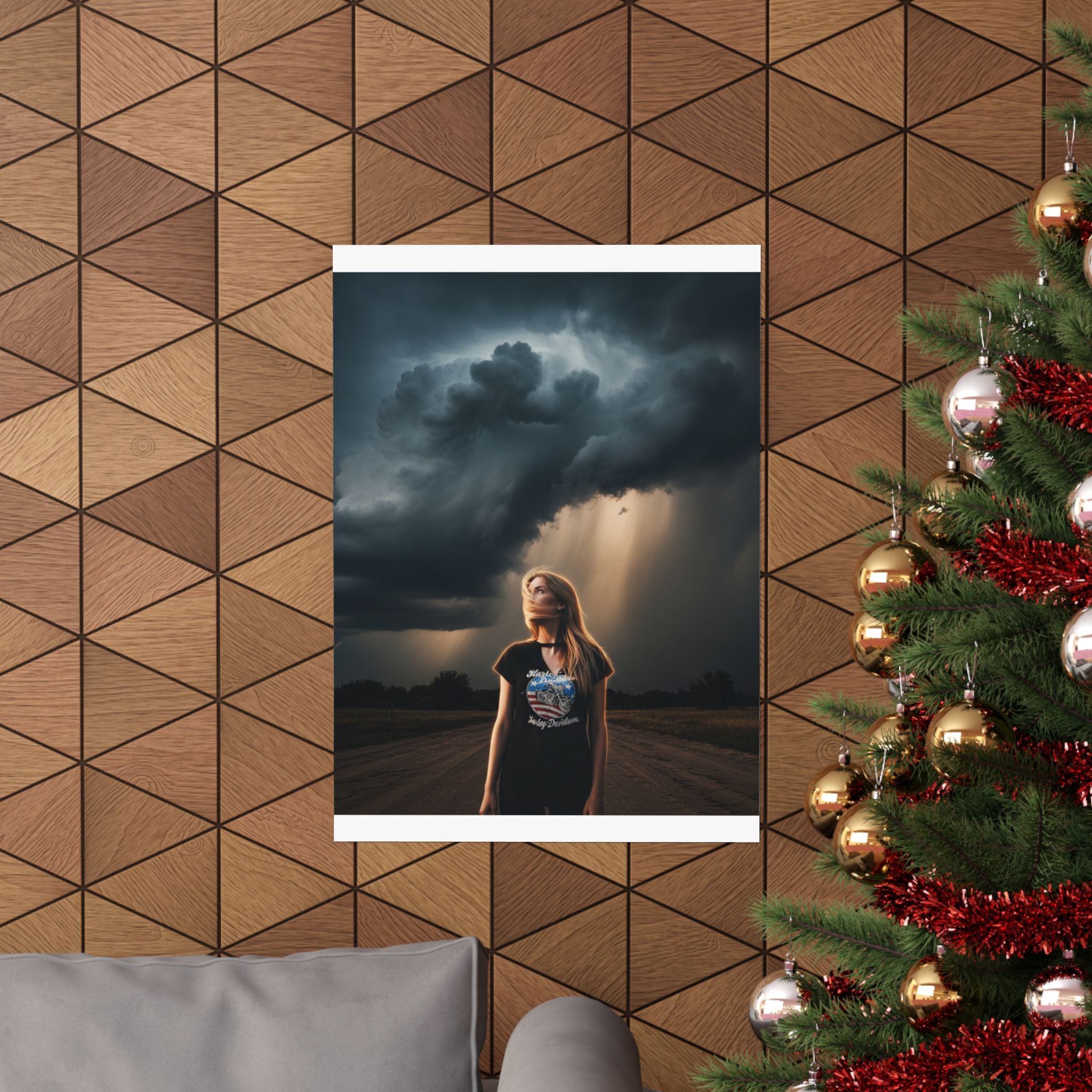 Dramatic Storm — Person — Matte Poster