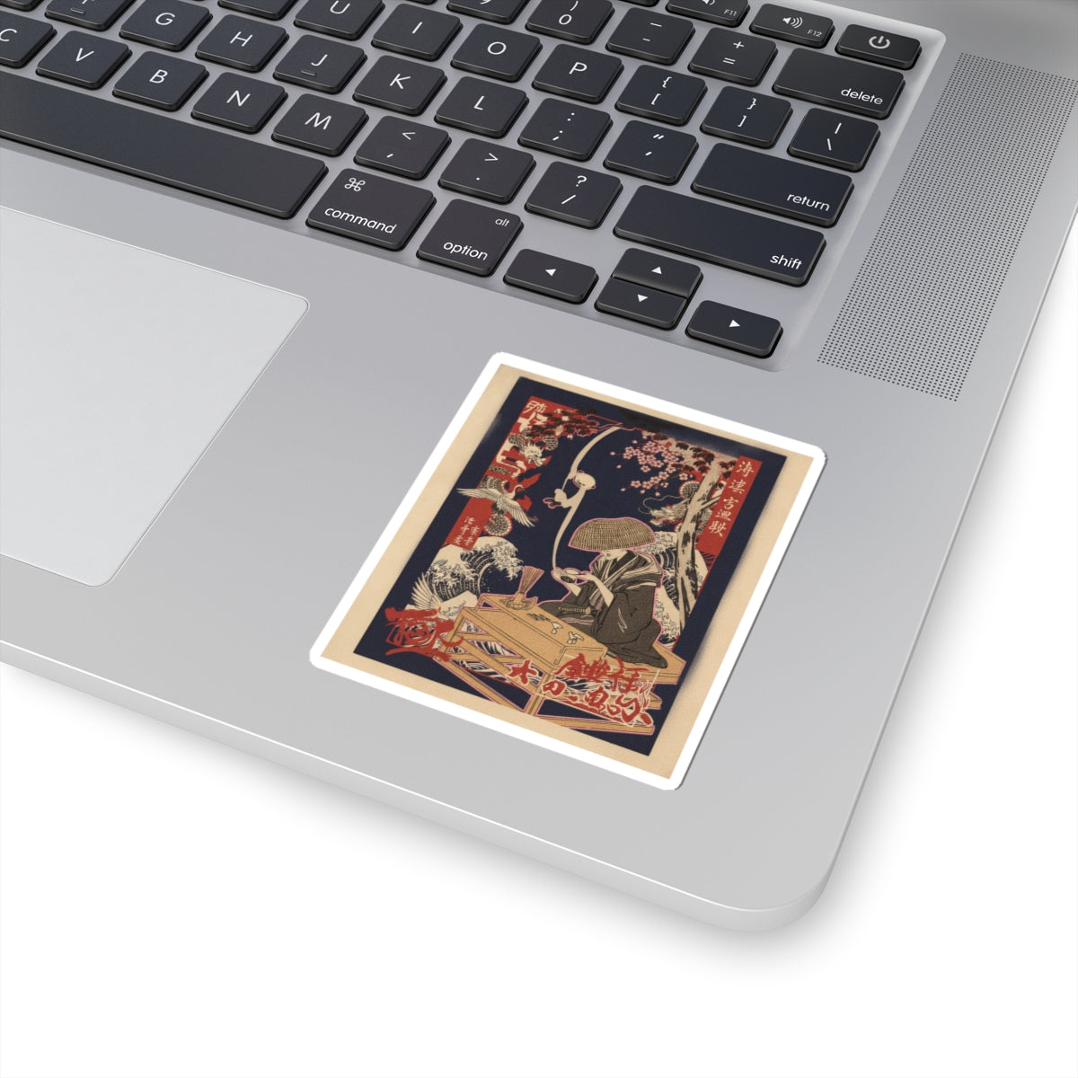 Japanese Street — The Magnifying Glass — Kiss-Cut Sticker