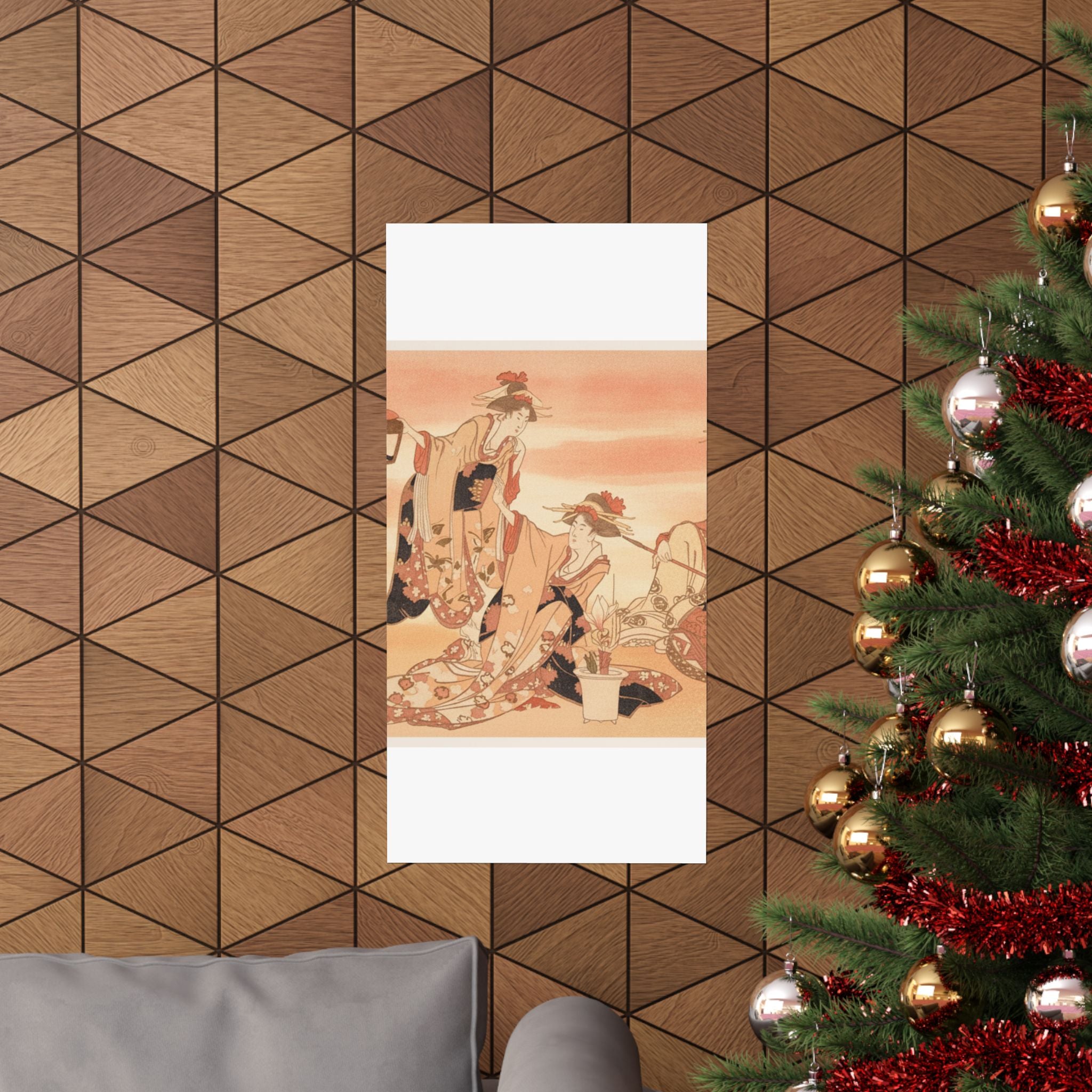 Southern Sunset — Three Young Ladies Visiting Together — Matte Poster
