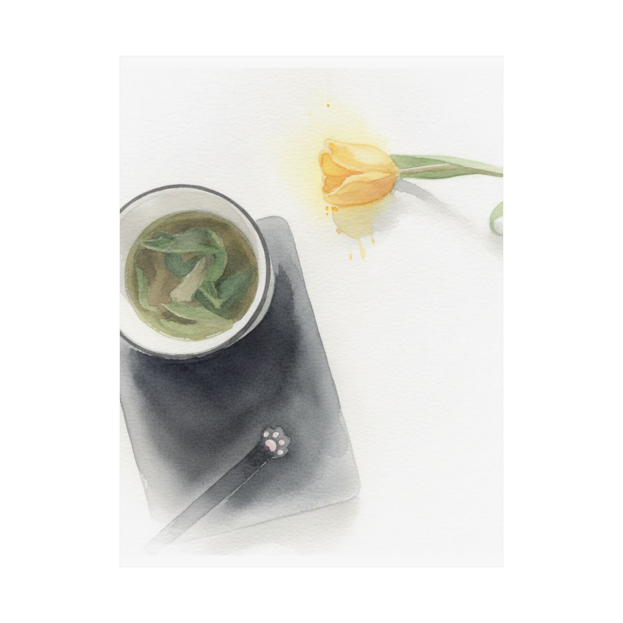 Watercolor — Flower — Matte Poster