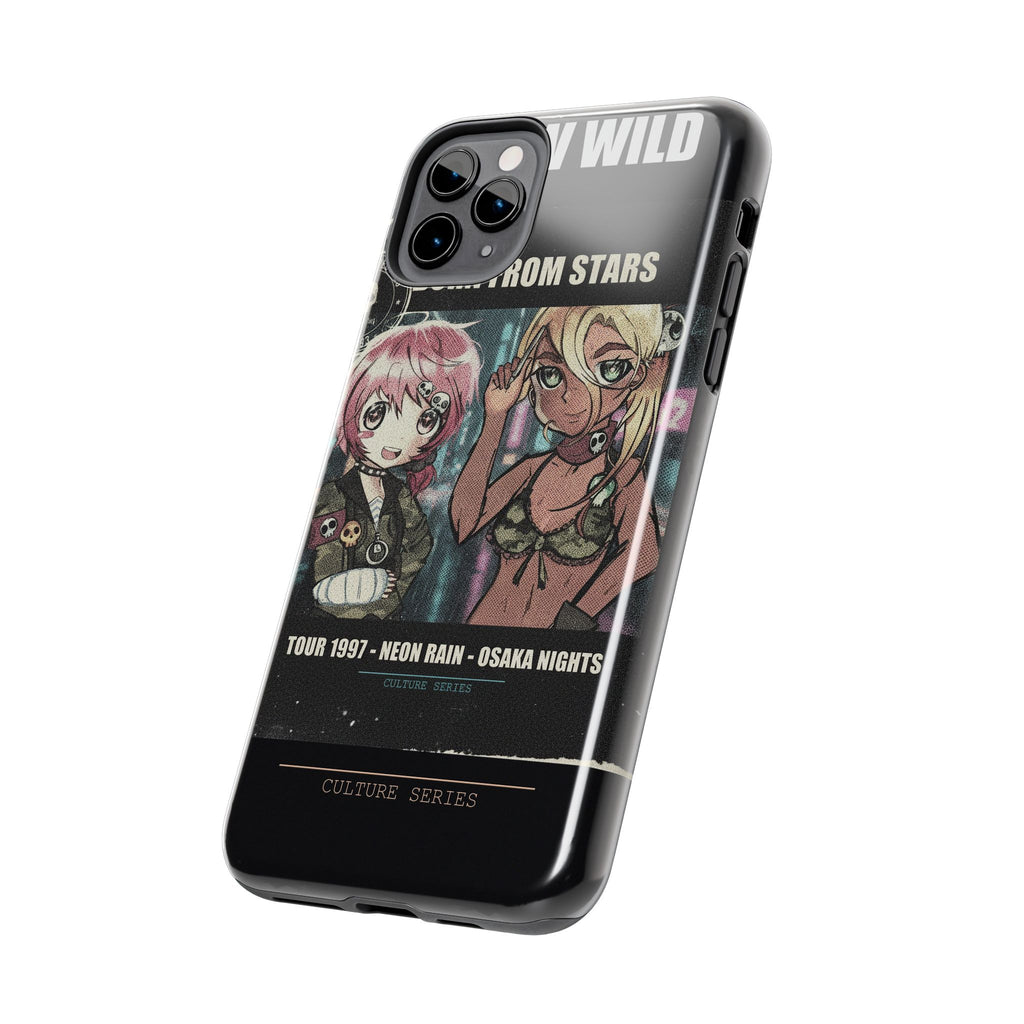 Neon Rain Osaka Nights Anime Tour Poster Phone Case