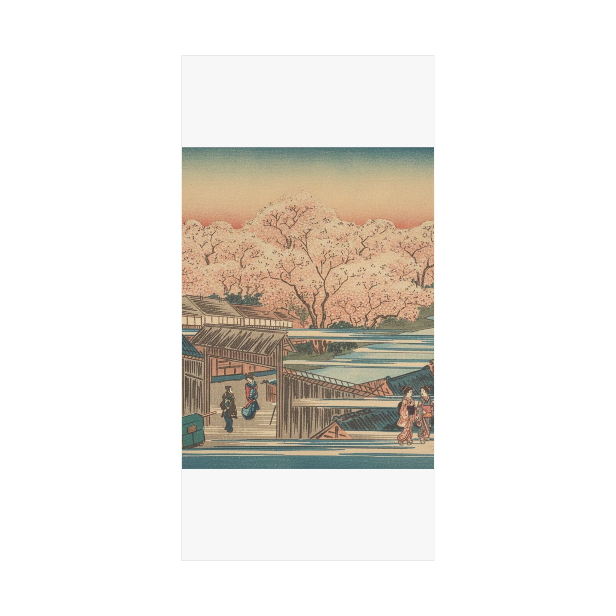 Scenic Nature — Morning Cherries At Yoshiwara — Matte Poster