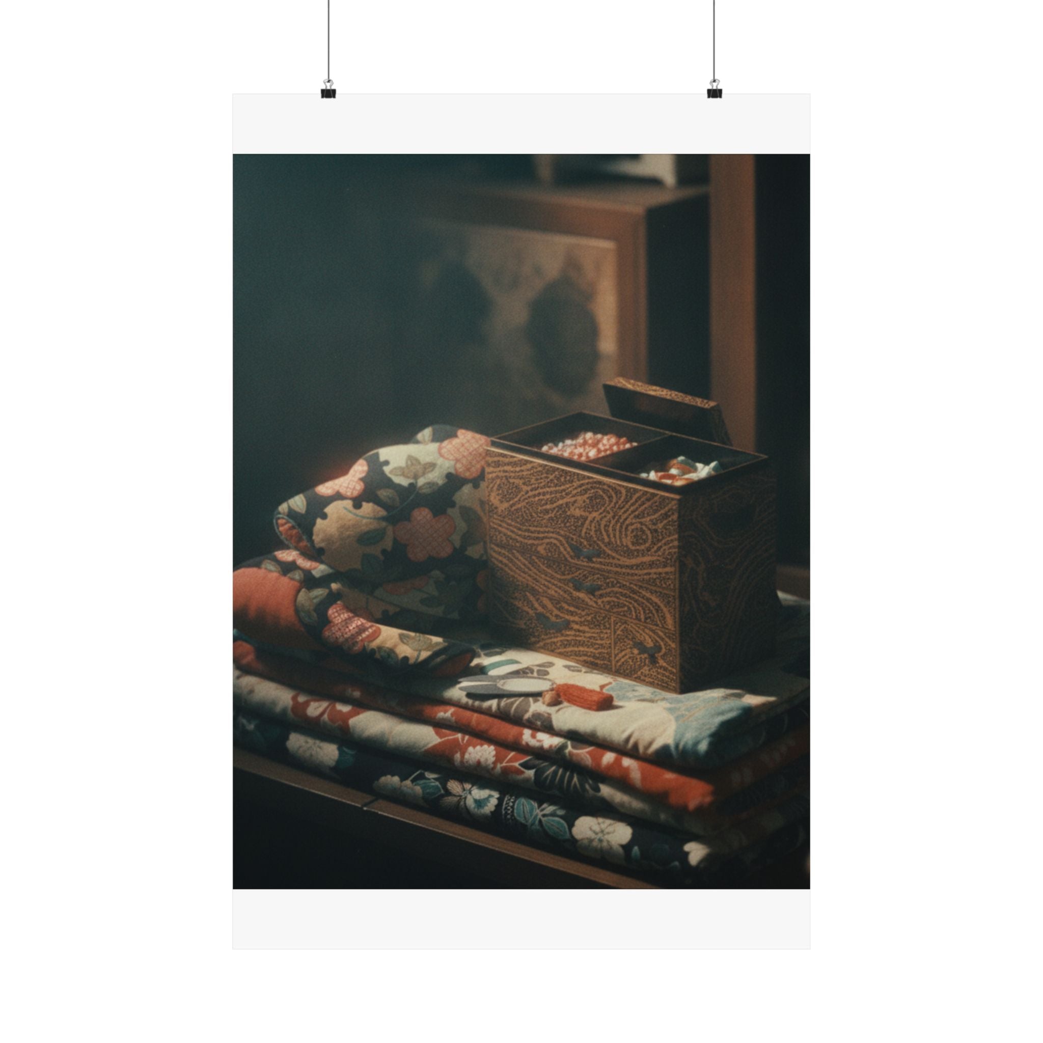 Cinematic — Lady'S Work-Box And Bed Clothing — Matte Poster