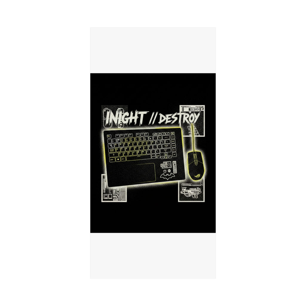 Streetwear Collage — Keyboard — Matte Poster