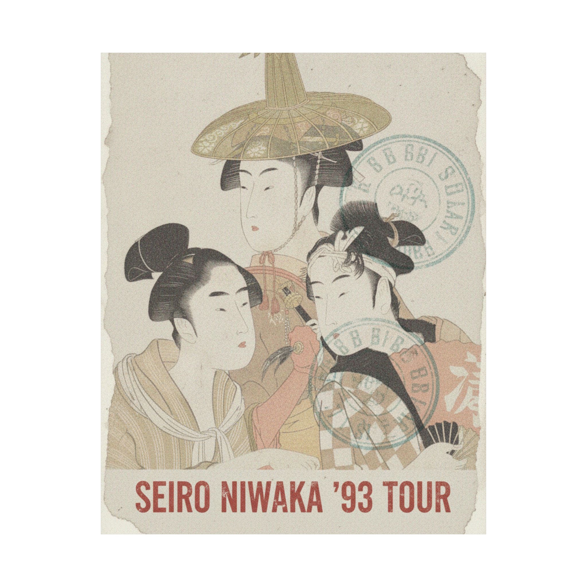 Vintage Bootleg — Seiro Niwaka Onna Geisha No Bu Tojin Shishi Sumo — Matte Poster