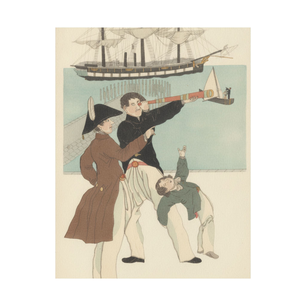 Botanical — Russians Enjoying A Holiday In Yokohama (Yokohama Kyūjitsu Roshiajin Yūkō) — Matte Poster