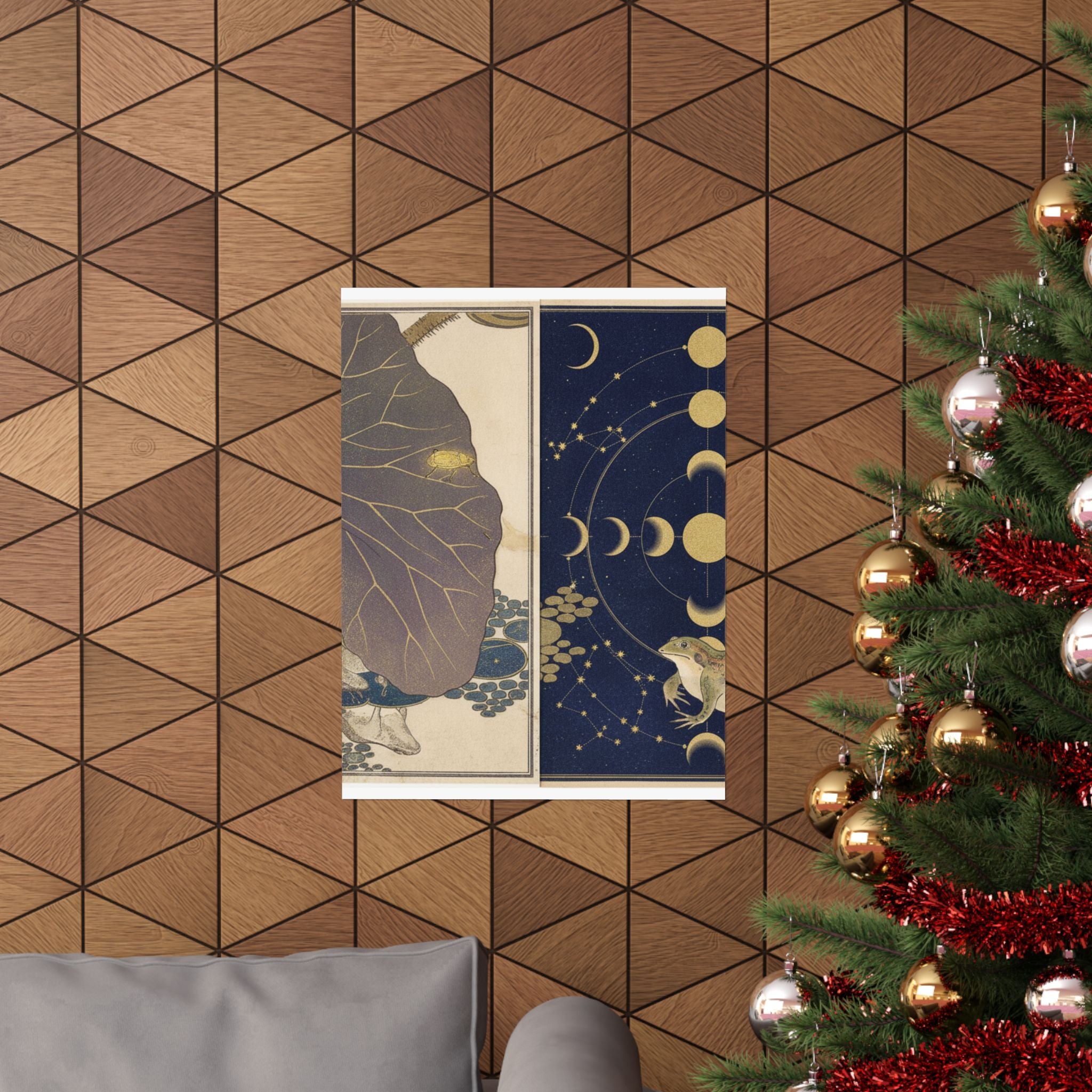 Celestial — Frog (Kaeru); Gold Beetle (Kogane Mushi), From The Picture Book Of Crawling Crea — Matte Poster