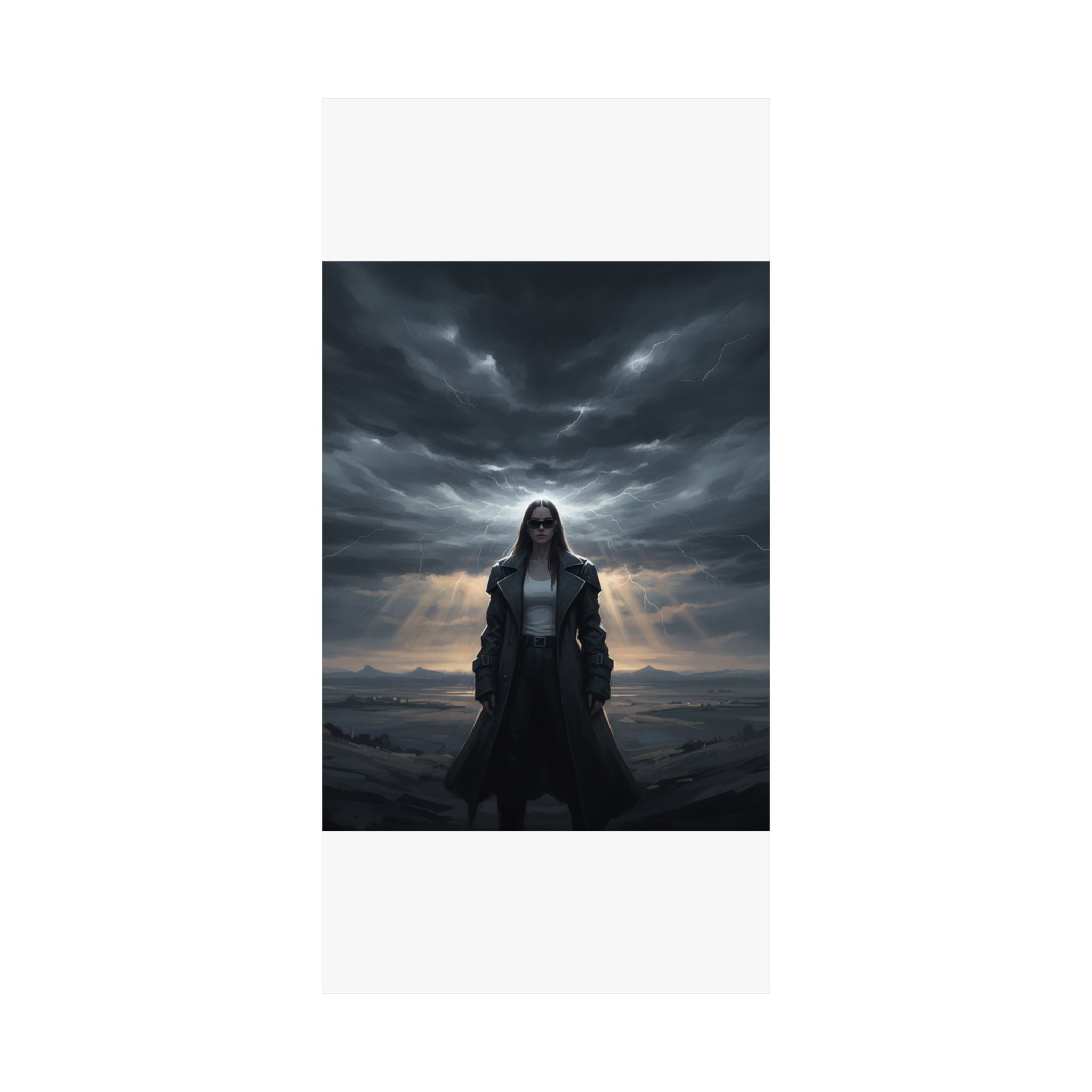 Dramatic Storm — Person — Matte Poster