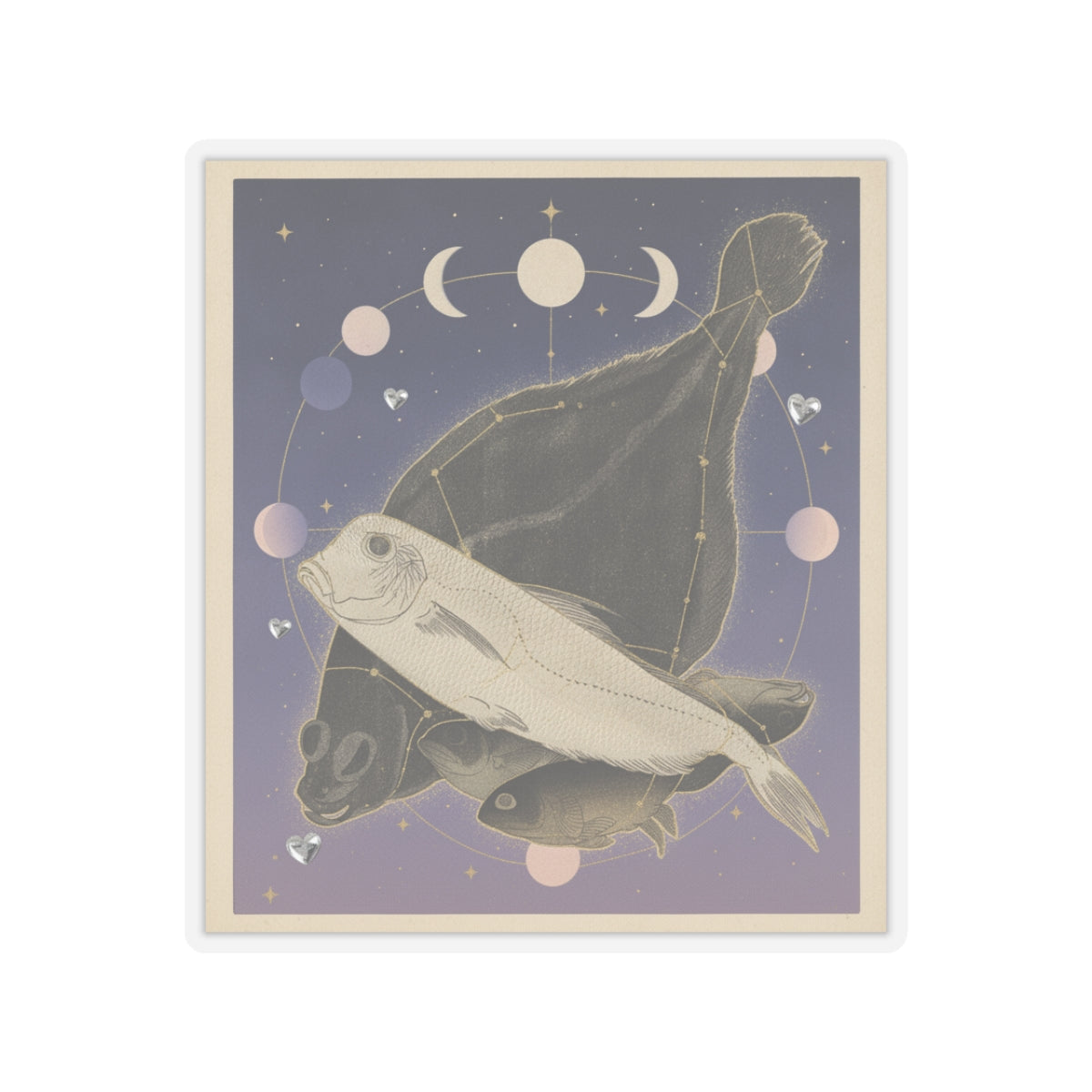 Celestial kiss-cut sticker — product view 3