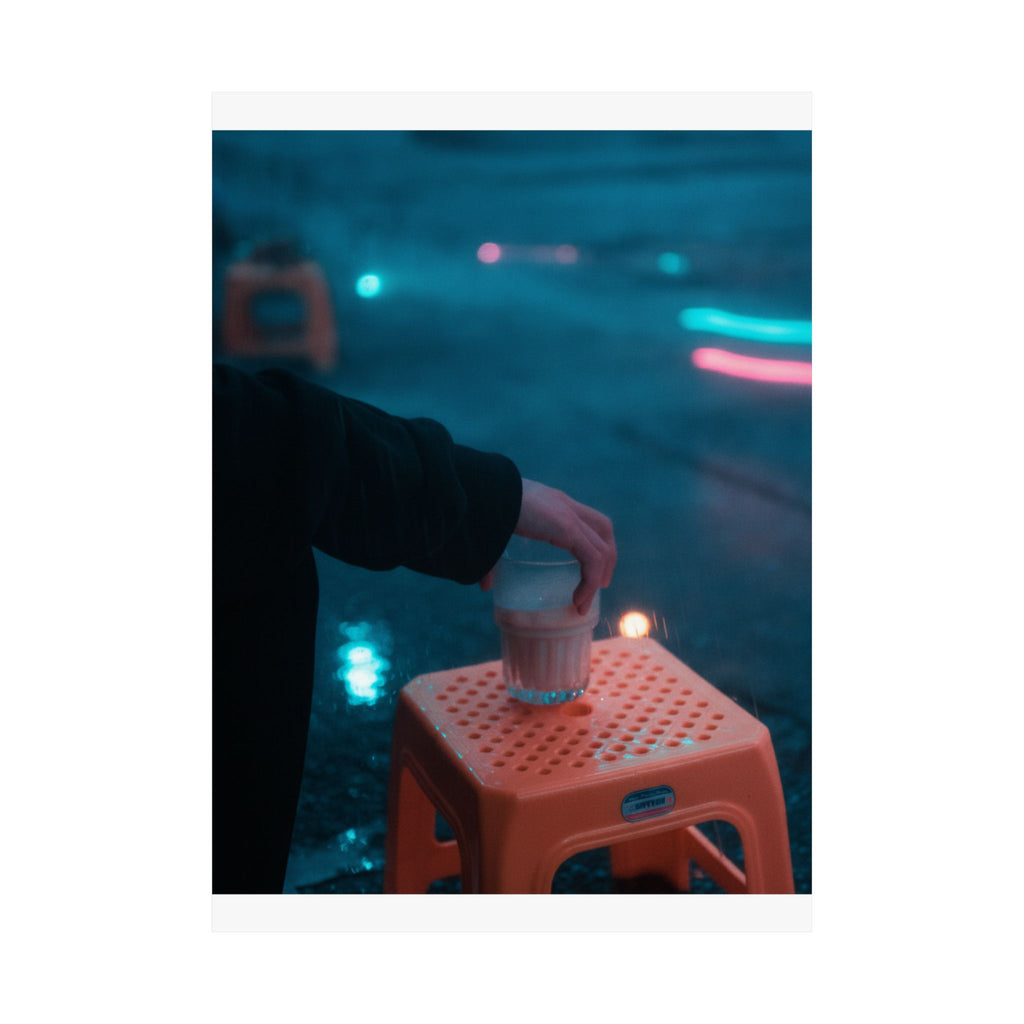 Neon Noir — Person — Matte Poster